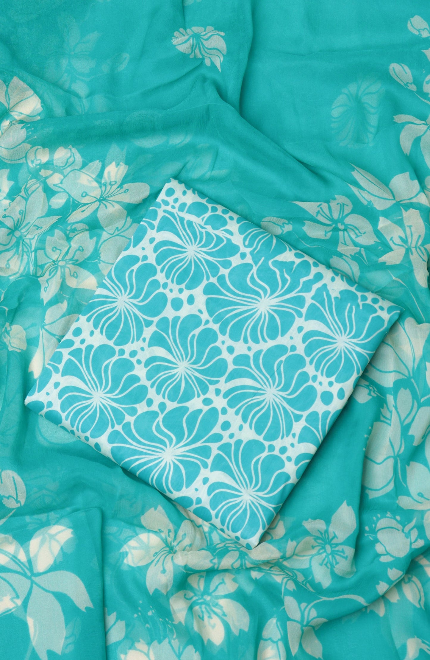 Amna Khadija Printed Lawn Unstitched 3 Piece Suit - D-11 - AM26PTX - Ferozi - Summer Collection