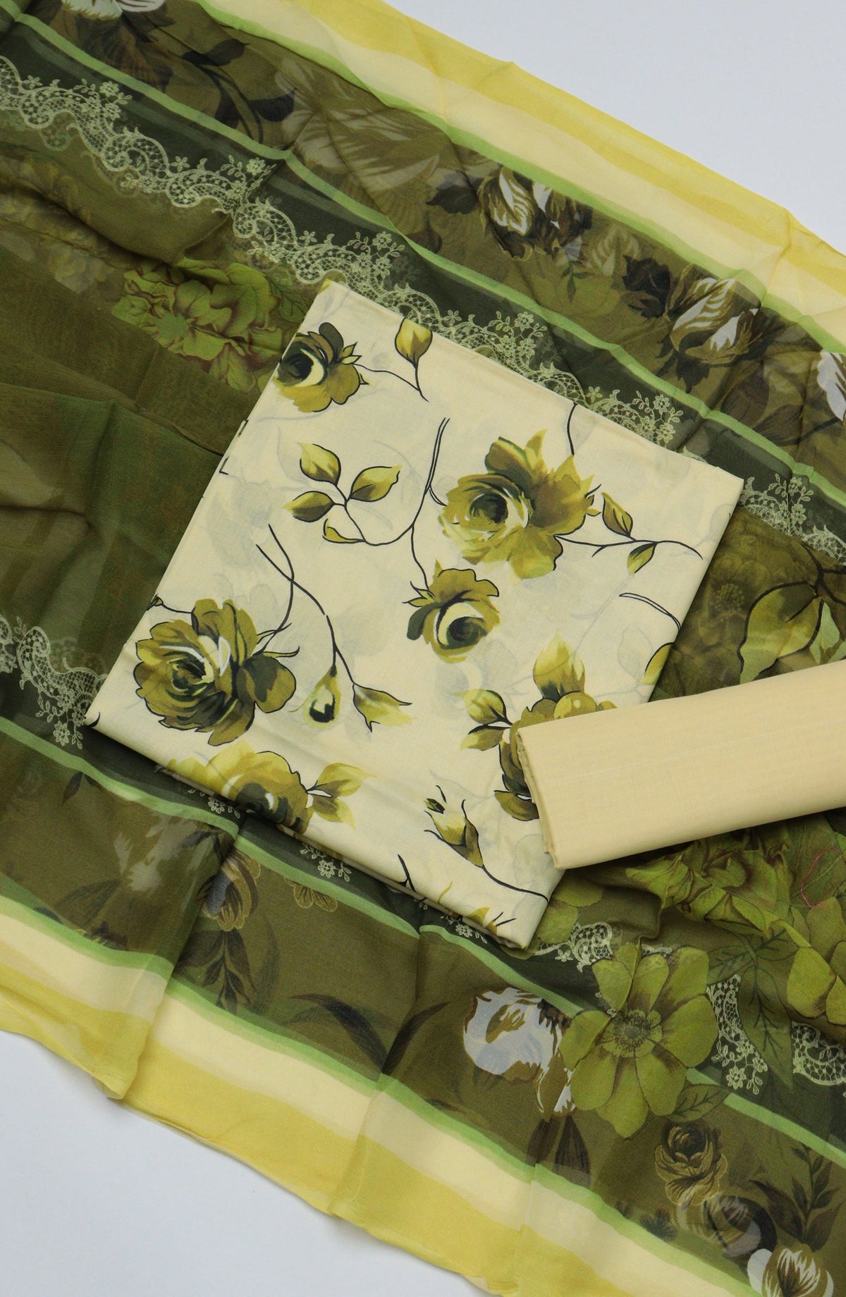 Amna Khadija Printed Lawn Unstitched 3 Piece Suit - D-06 - AM26PTX - Green - Summer Collection