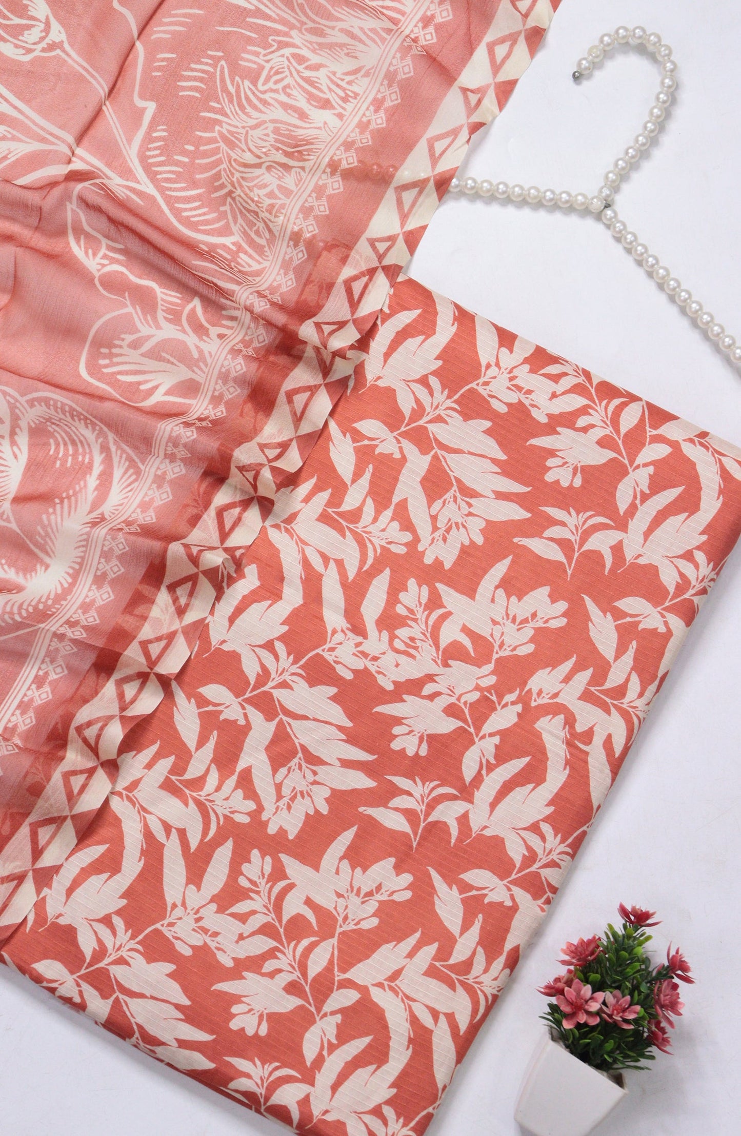 Amna Khadija Fancy Printed Lawn Unstitched 3 Piece Suit - D-08 - AM26FNC - Pink - Summer Collection