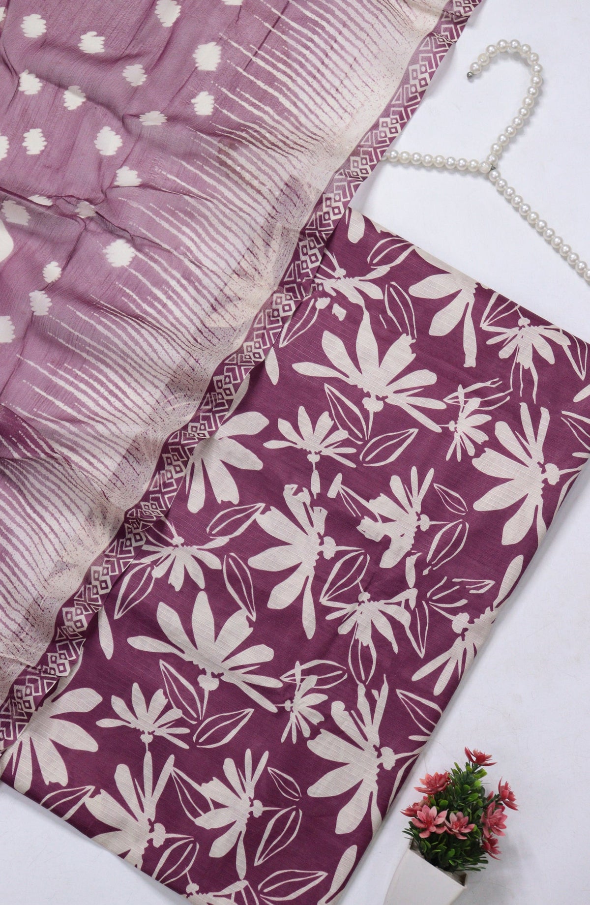 Amna Khadija Fancy Printed Lawn Unstitched 3 Piece Suit - D-02 - AM26FNC - Purple - Summer Collection