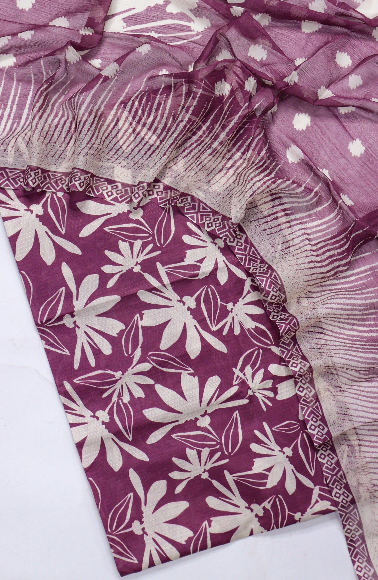 Amna Khadija Fancy Printed Lawn Unstitched 3 Piece Suit - D-02 - AM26FNC - Purple - Summer Collection