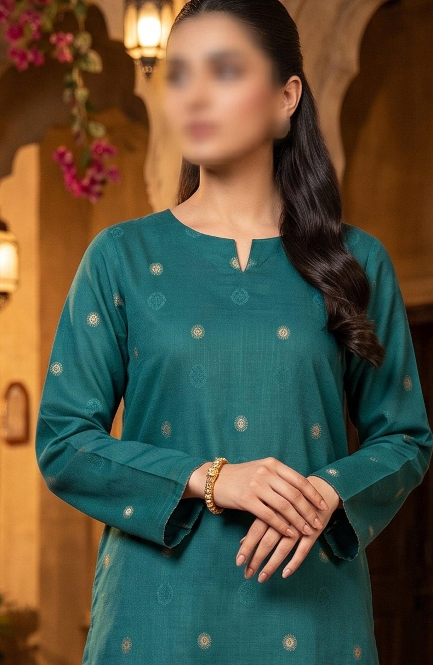 Amna Khadija Printed Broshia Unstitched 2 Piece Suit - BRD-05 - AM26PNU - Green - Summer Collection