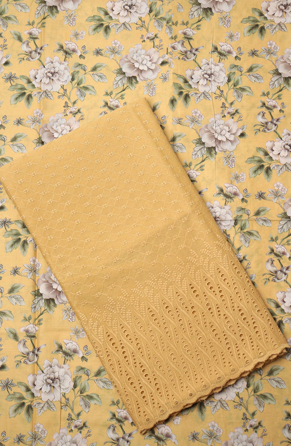 Amna Khadija Embroidered Lawn Unstitched 2 Piece Suit - CHD-08 - AM26PNU - Yellow - Summer Collection