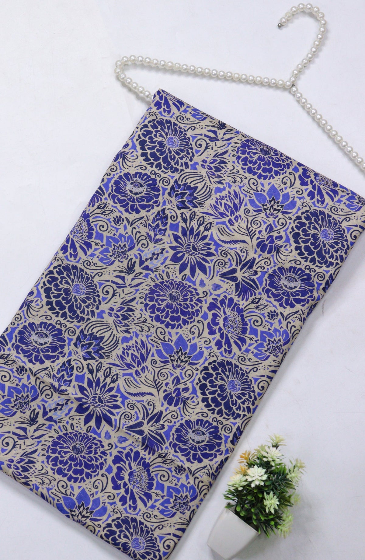 Amna Khadija Printed Lawn Unstitched 1 Piece - PD-19 - AM26PCO - Blue - Summer Collection