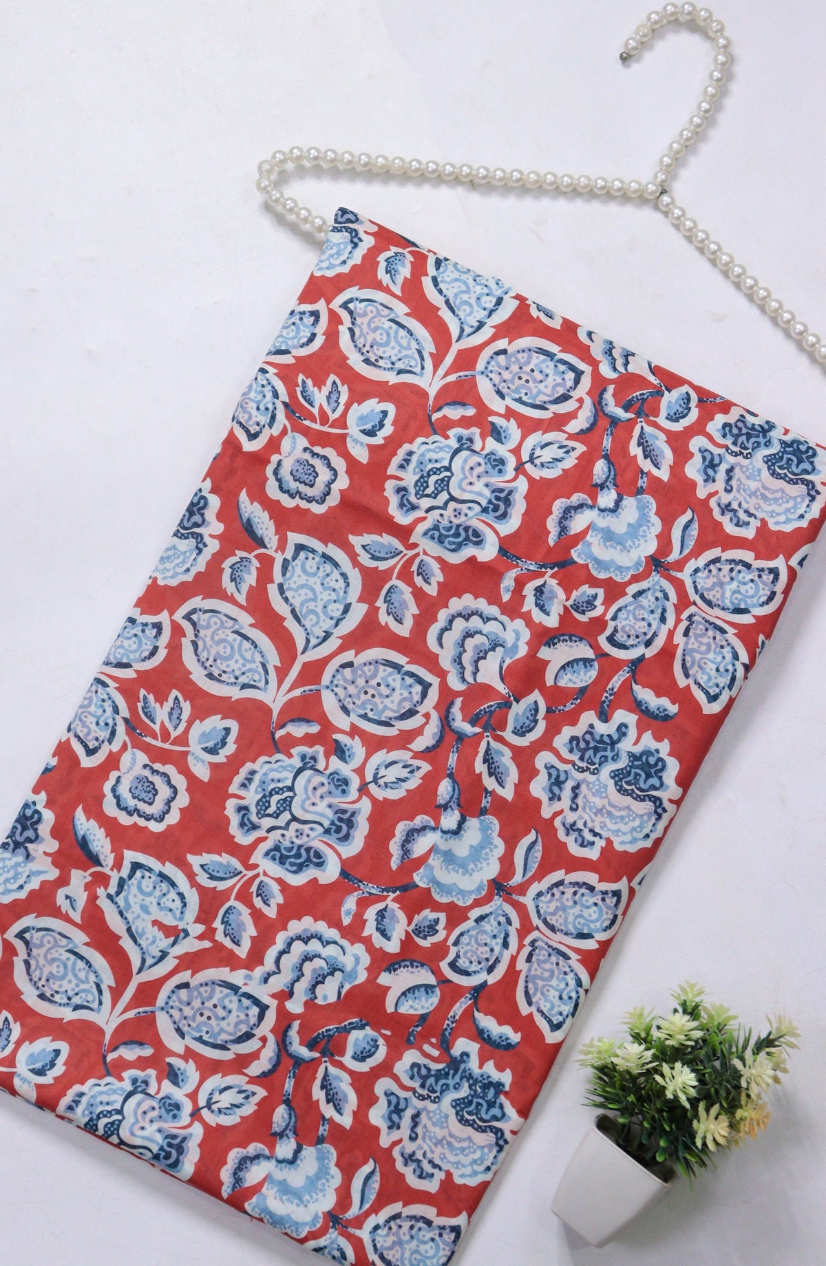 Amna Khadija Printed Lawn Unstitched 1 Piece - PD-18 - AM26PCO - Red - Summer Collection