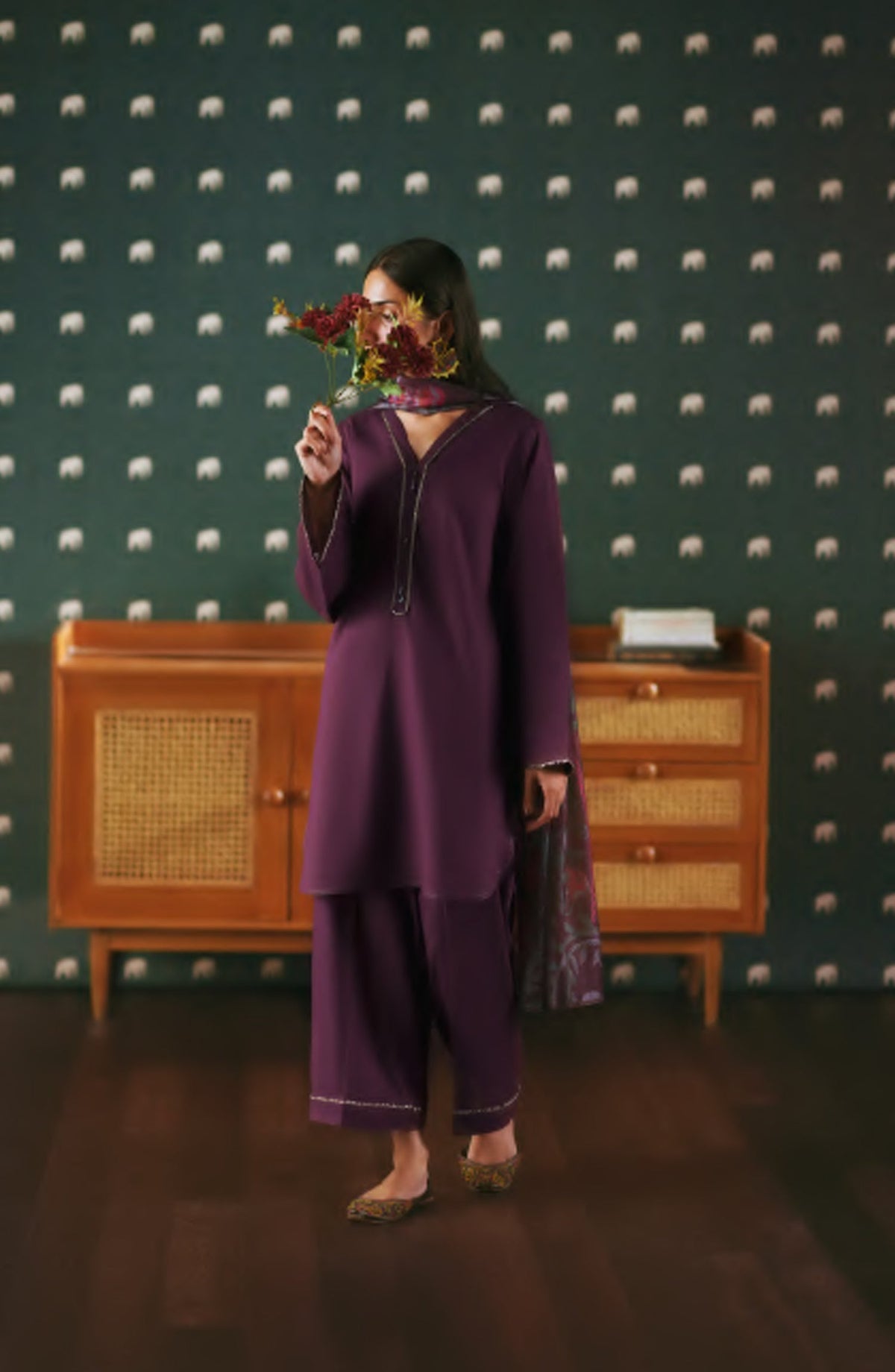 Azzurra by Casual Lite Premium Cotton Lawn Stitched 3 Piece Suit - Obscura - CL26AZU - Purple - Summer Collection