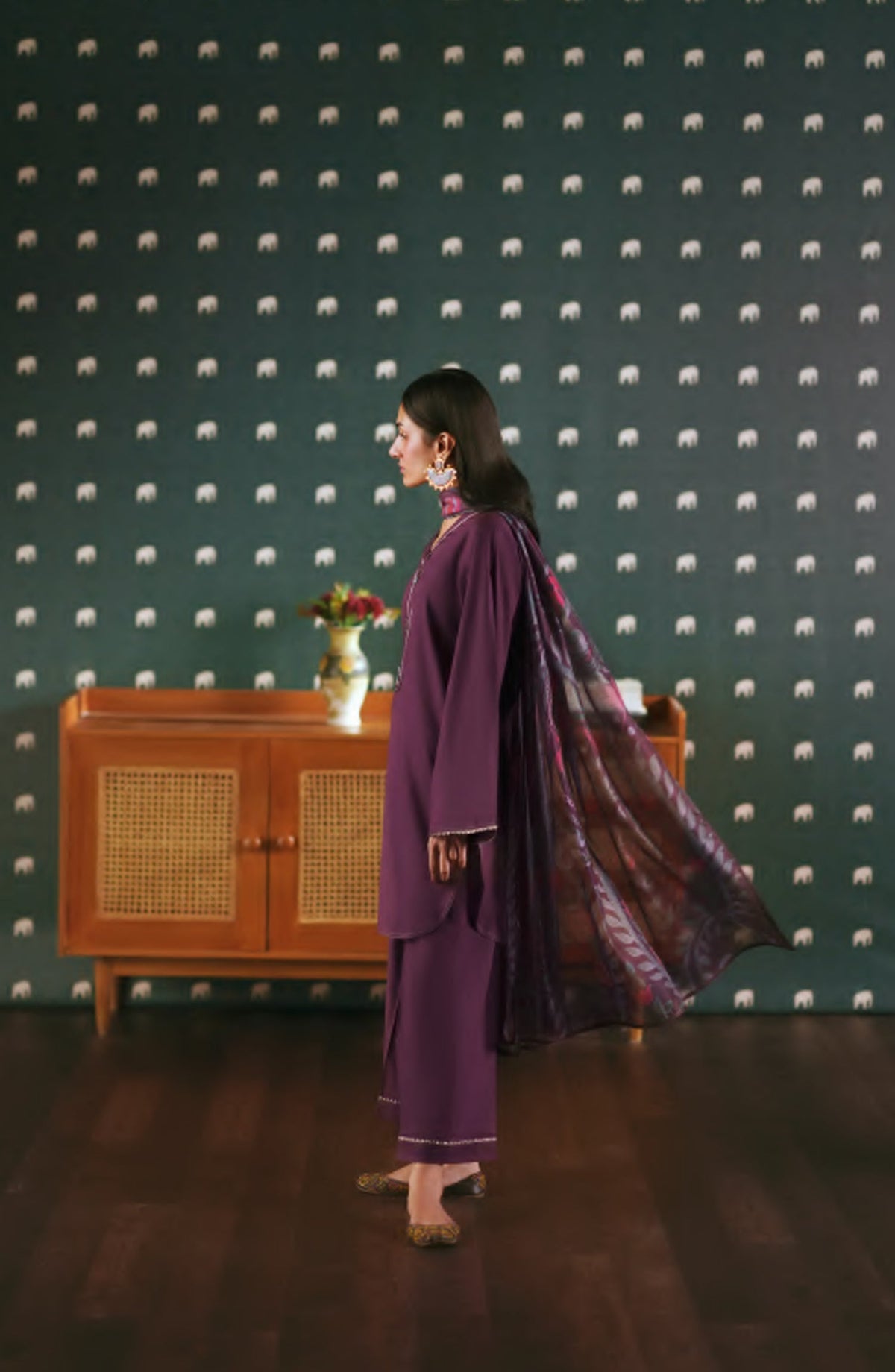 Azzurra by Casual Lite Premium Cotton Lawn Stitched 3 Piece Suit - Obscura - CL26AZU - Purple - Summer Collection