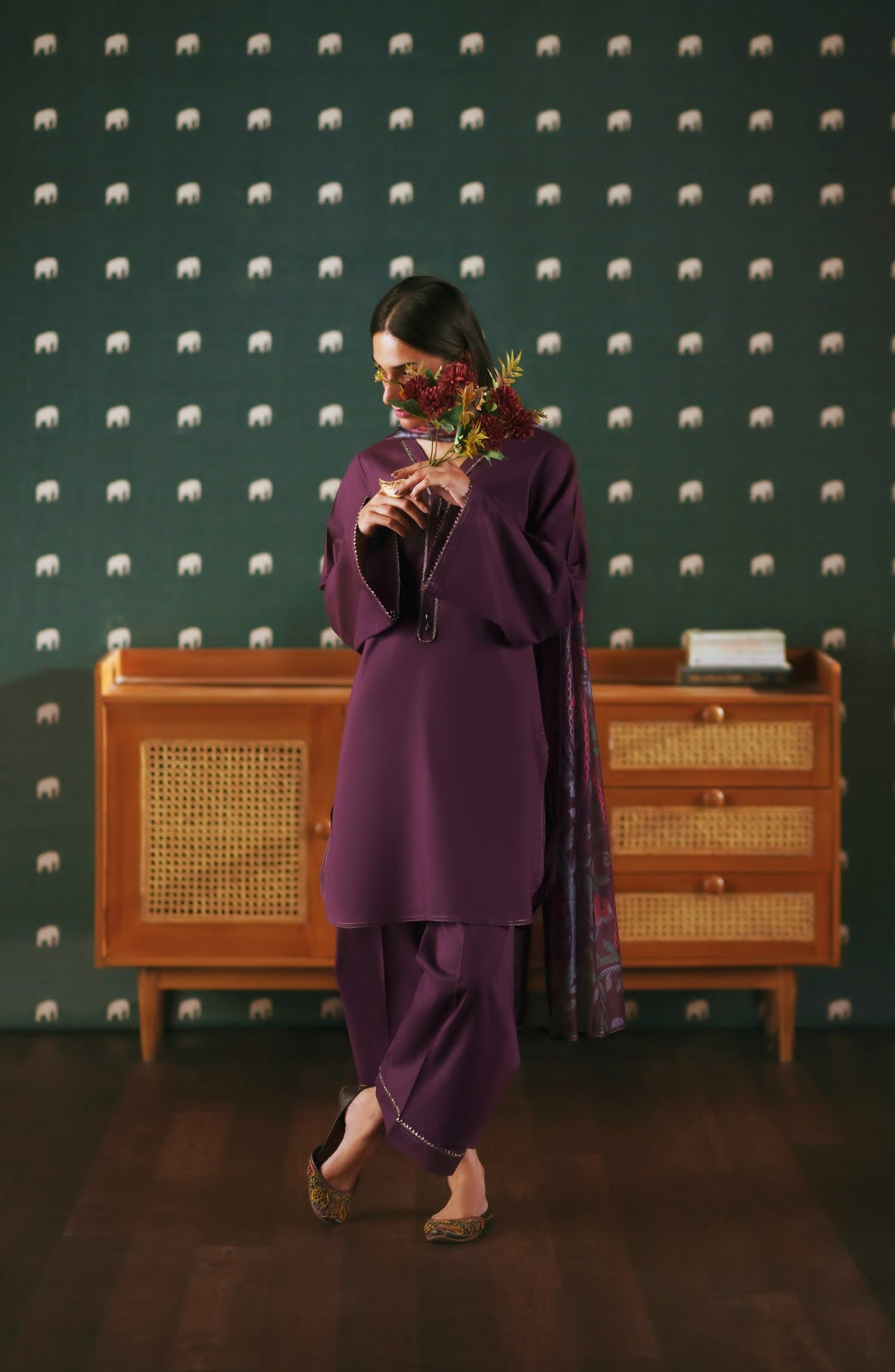 Azzurra by Casual Lite Premium Cotton Lawn Stitched 3 Piece Suit - Obscura - CL26AZU - Purple - Summer Collection