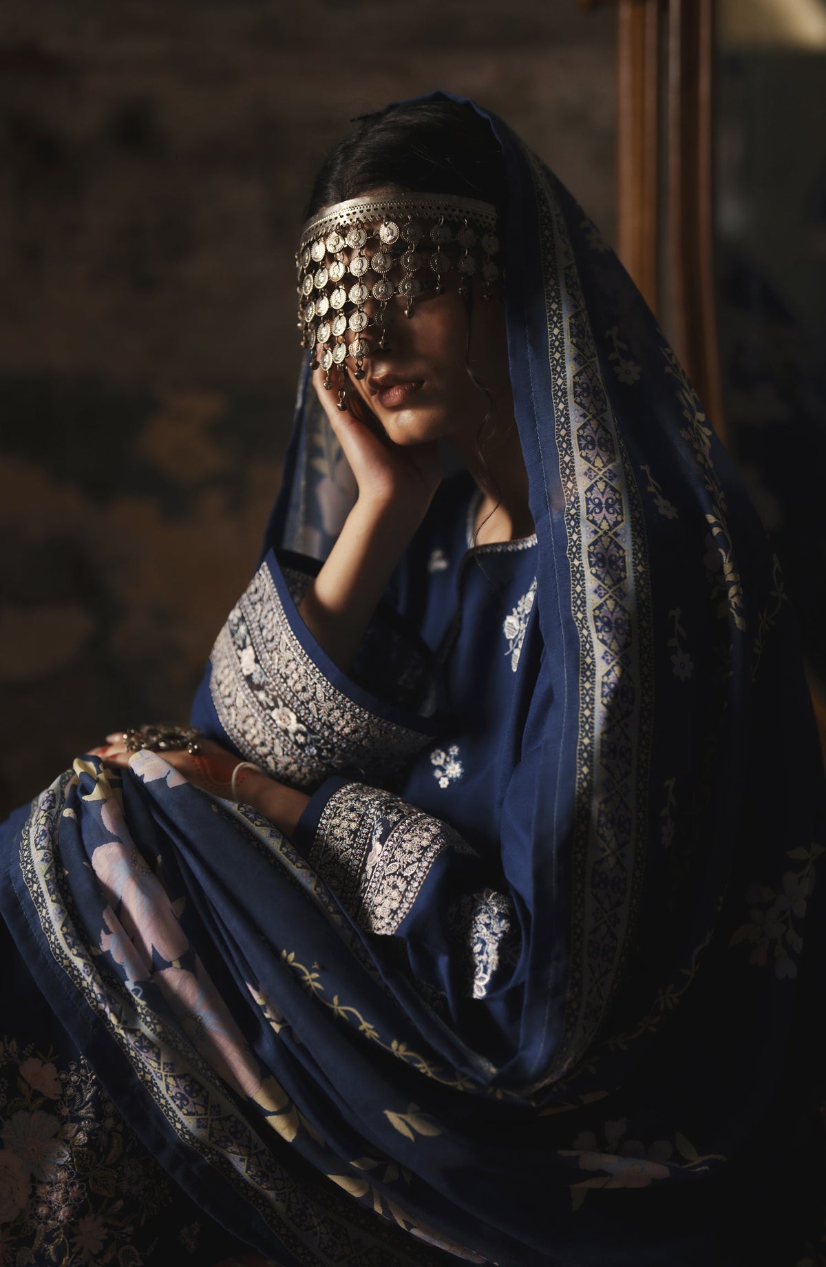 Before Sunset by Casual Lite Embroidered Cotton Lawn Stitched 3 Piece Suit - Mystic Reverie - CL26BSNT - Blue - Summer Collection