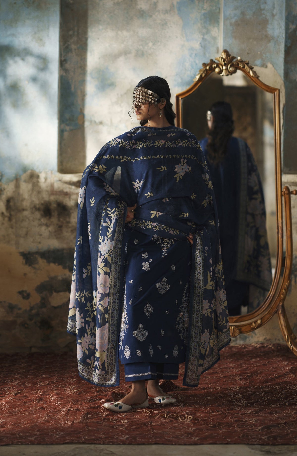 Before Sunset by Casual Lite Embroidered Cotton Lawn Stitched 3 Piece Suit - Mystic Reverie - CL26BSNT - Blue - Summer Collection