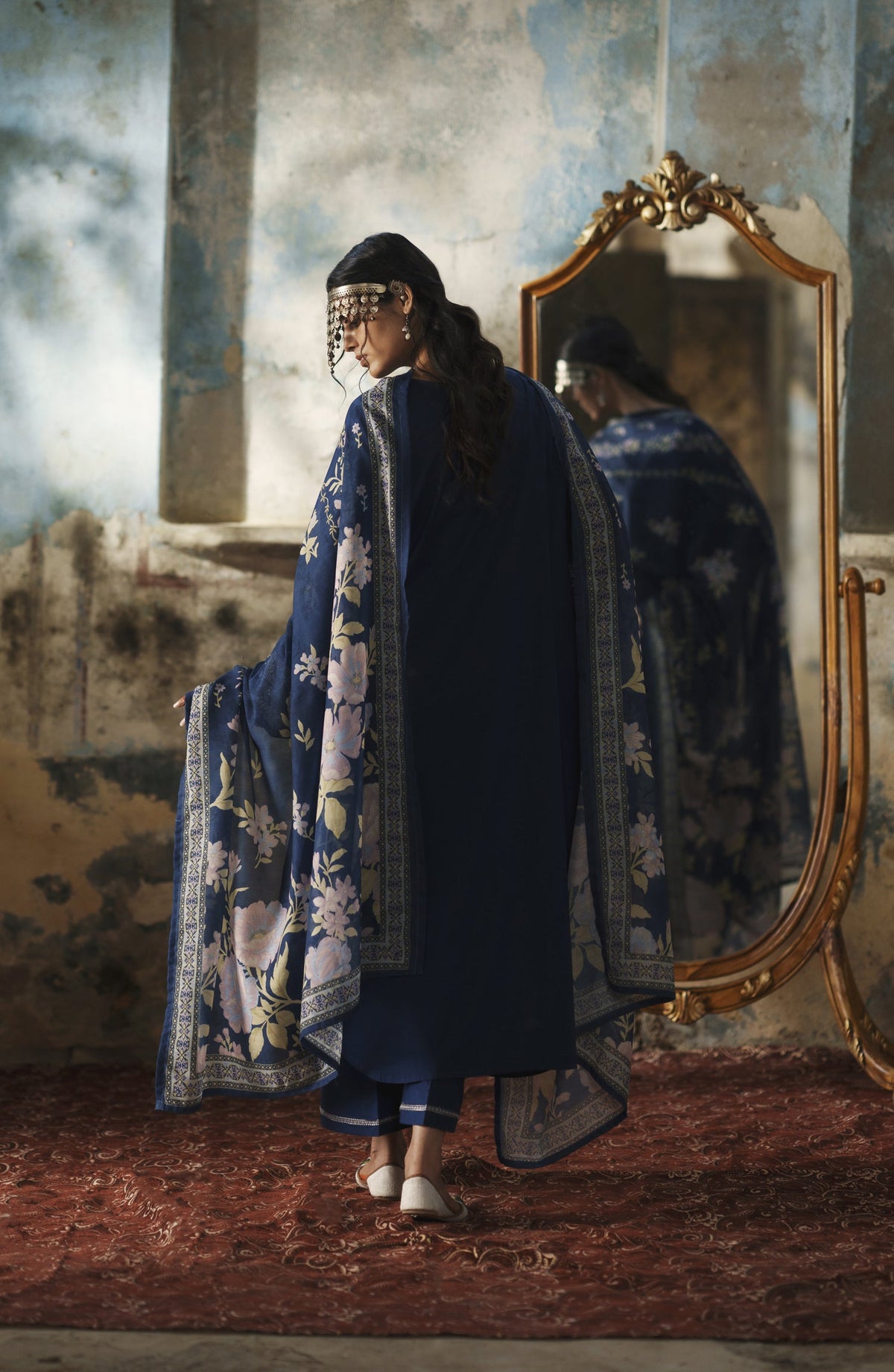 Before Sunset by Casual Lite Embroidered Cotton Lawn Stitched 3 Piece Suit - Mystic Reverie - CL26BSNT - Blue - Summer Collection
