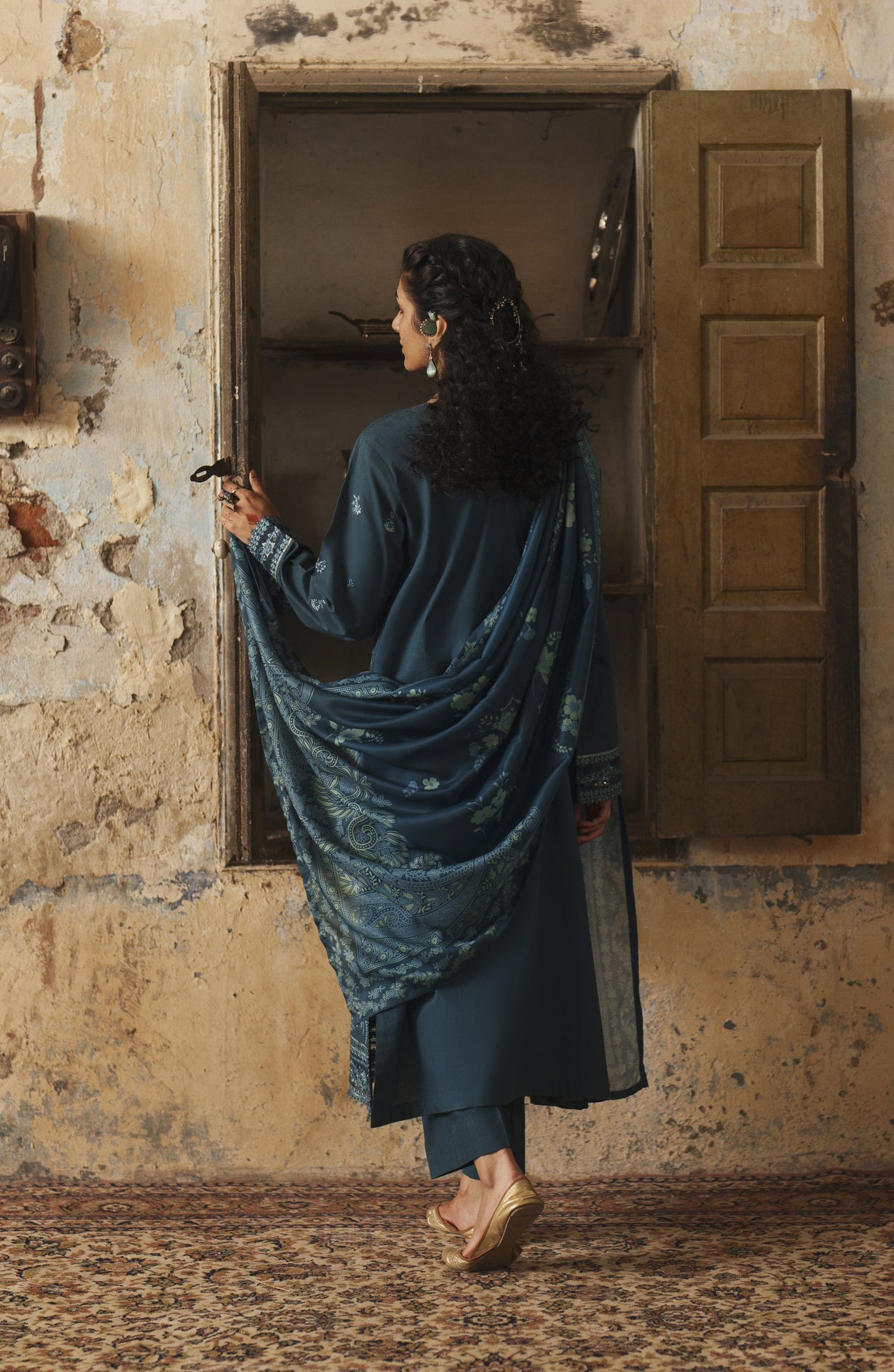 Before Sunset by Casual Lite Embroidered Cotton Lawn Stitched 3 Piece Suit - Ocean Breeze - CL26BSNT - Teal - Summer Collection