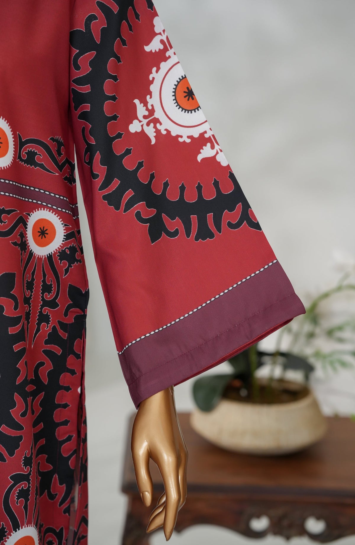 Beyond Basics by Amna Khadija Premium Digital Printed Poly Swiss Stitched Shirt - BB-01 - AM25BYND - Brown - Summer Collection