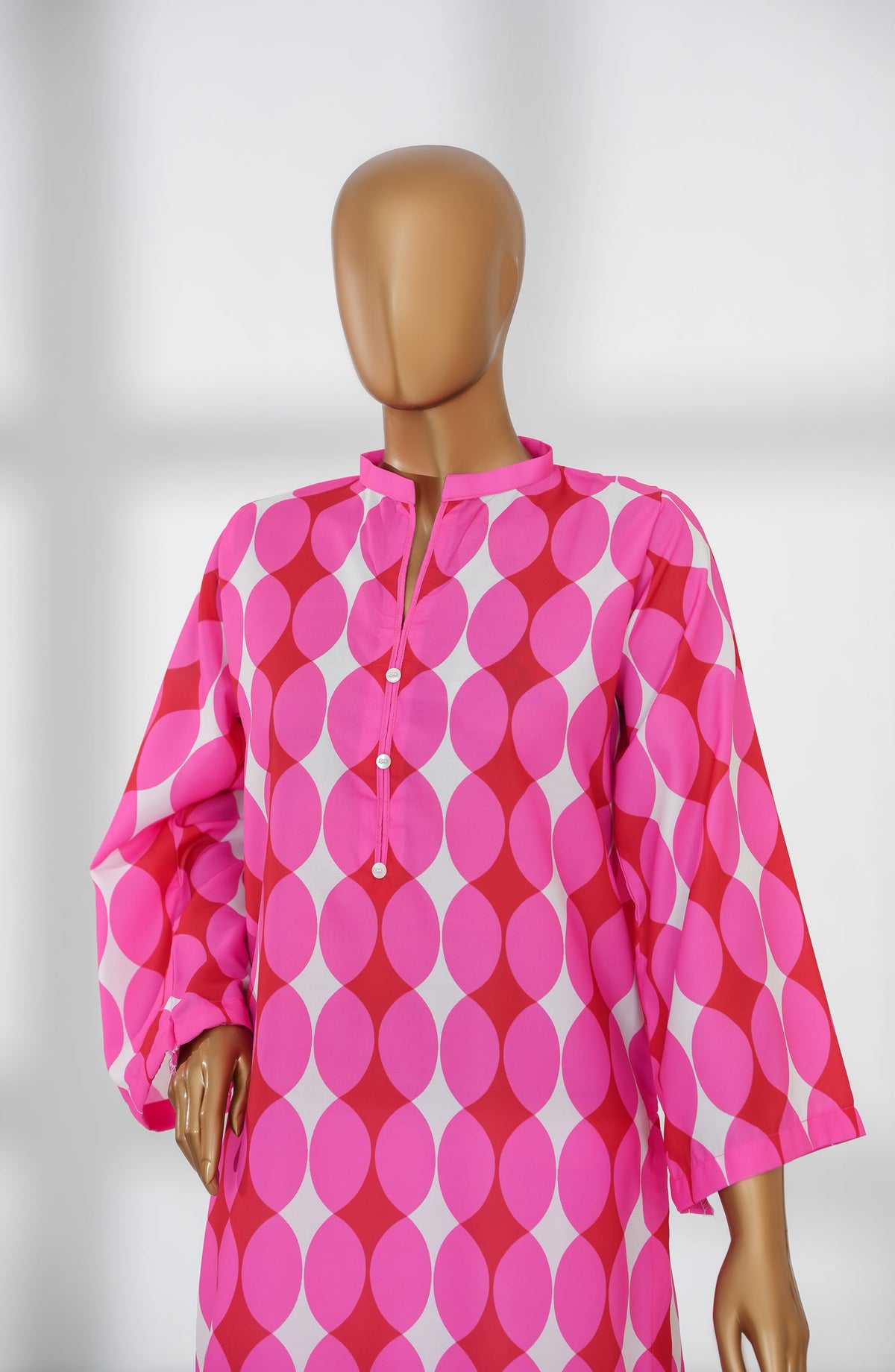Beyond Basics by Amna Khadija Premium Digital Printed Poly Swiss Stitched Shirt - BB-05 - AM25BYND - Pink - Summer Collection