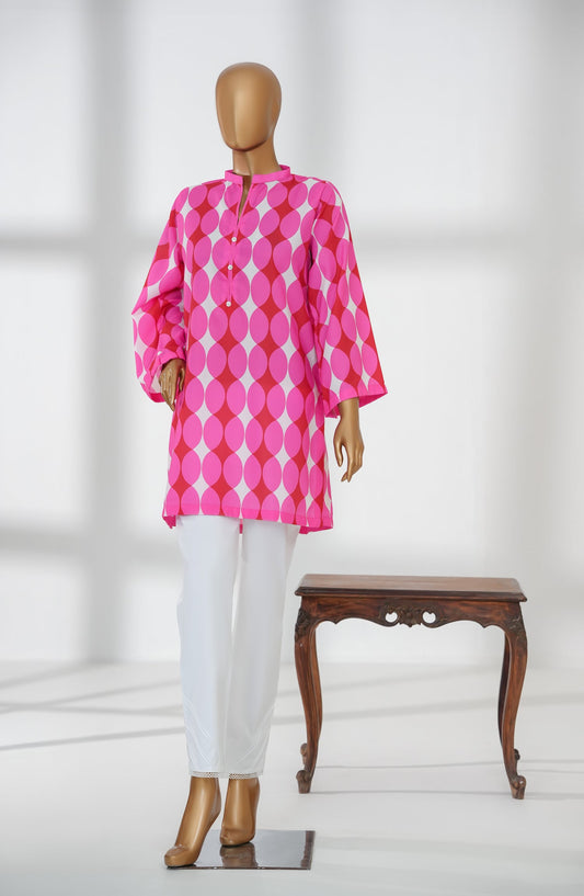 Beyond Basics by Amna Khadija Premium Digital Printed Poly Swiss Stitched Shirt - BB-05 - AM25BYND - Pink - Summer Collection