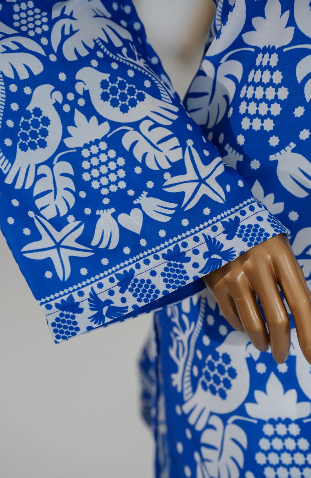 Beyond Basics by Amna Khadija Premium Digital Printed Poly Swiss Stitched Shirt - BB-08 - AM25BYND - Blue - Summer Collection