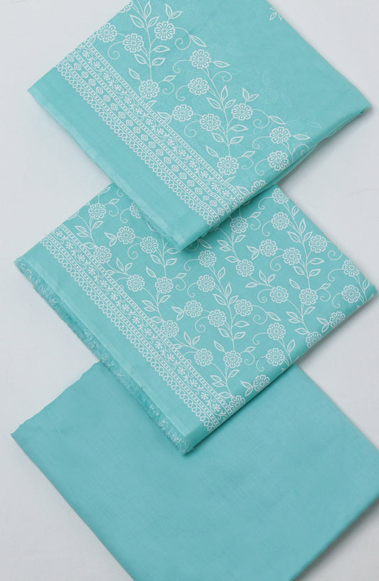 Bin Saeed Printed Cotton Unstitched 3 Piece Suit - D-01 - BS26NHT - Blue - Summer Collection
