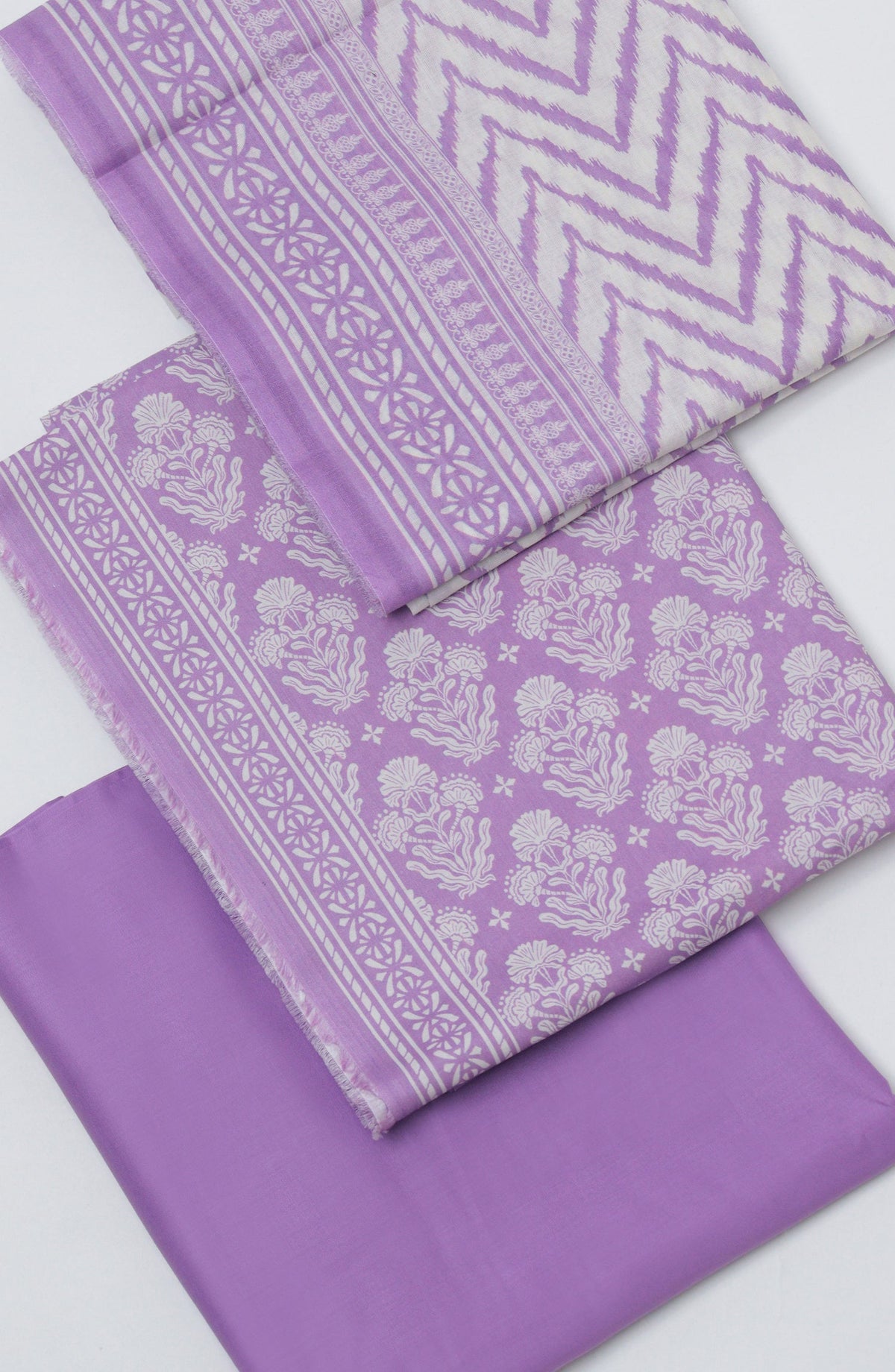 Bin Saeed Printed Lawn Unstitched 3 Piece Suit - D-18 - BS26PTL - Purple - Summer Collection