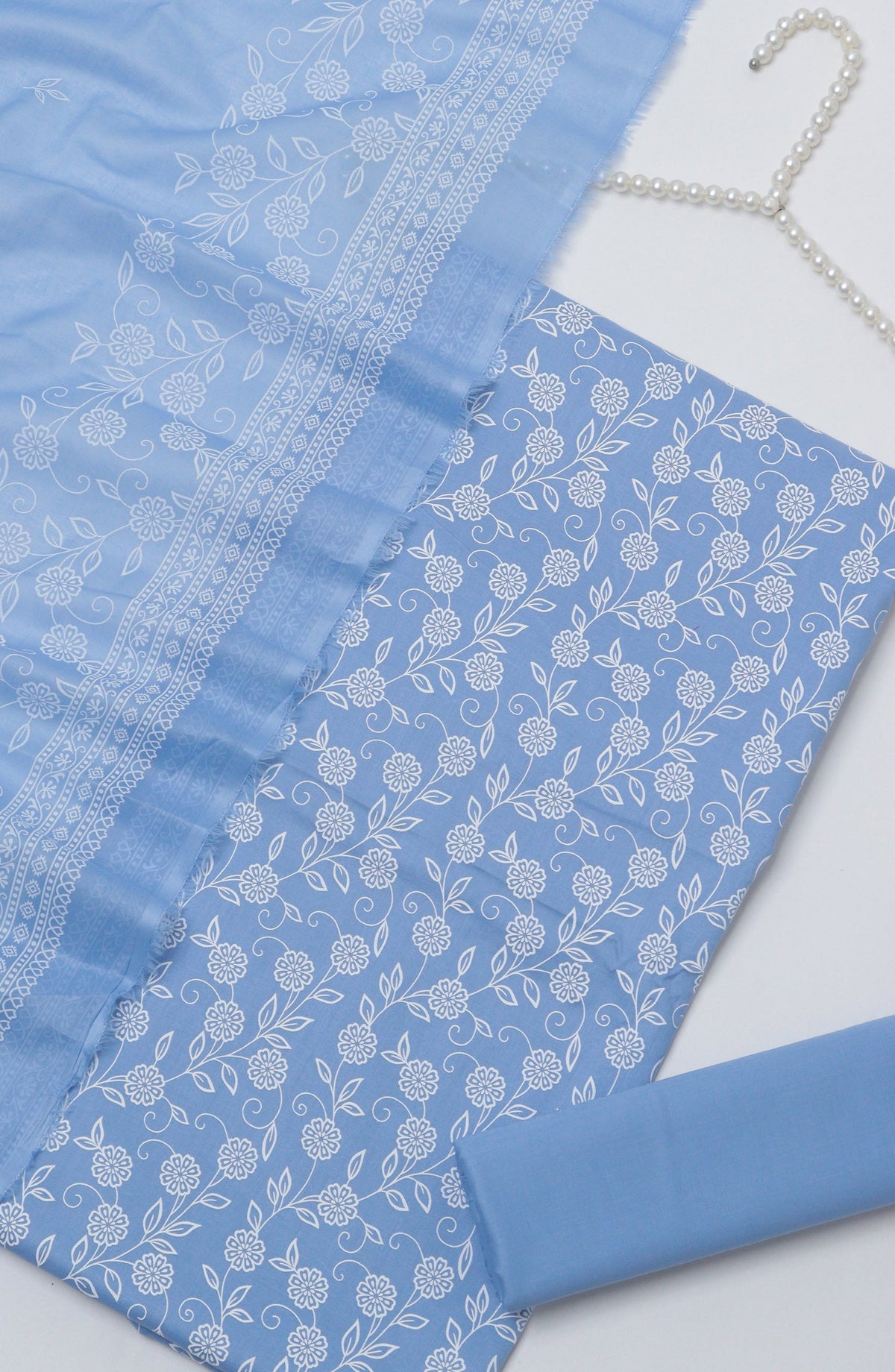 Bin Saeed Printed Cotton Unstitched 3 Piece Suit - D-18 - BS26PRTH - Blue - Summer Collection