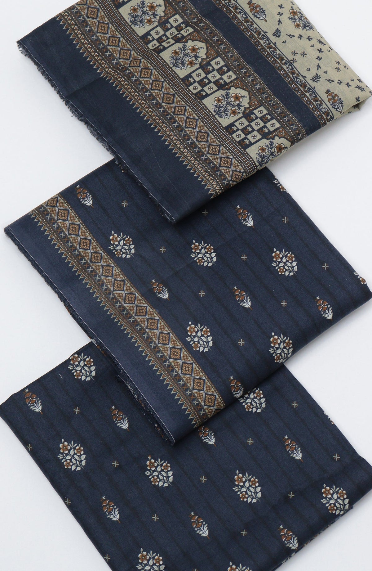 Bin Saeed Printed Cotton Unstitched 3 Piece Suit - D-11 - BS26PRTH - Blue - Summer Collection
