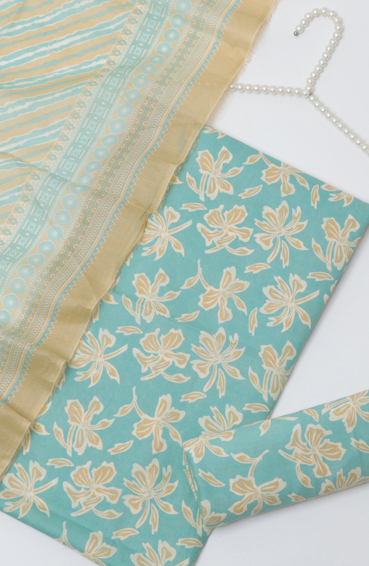 Bin Saeed Printed Cotton Unstitched 3 Piece Suit - D-30 - BS26PRTH - Ferozi - Summer Collection