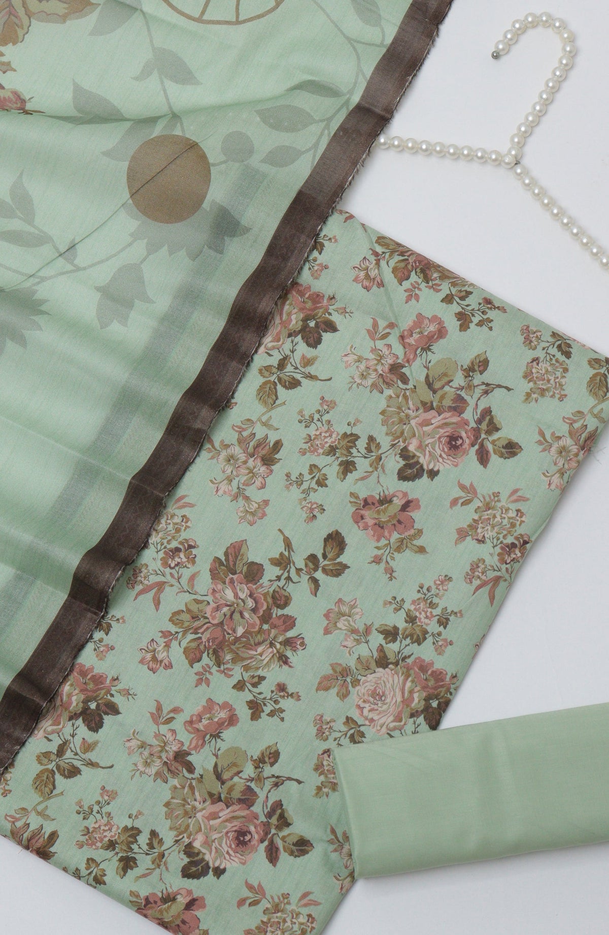 Bin Saeed Printed Cotton Unstitched 3 Piece Suit - D-24 - BS26PRTH - Green - Summer Collection