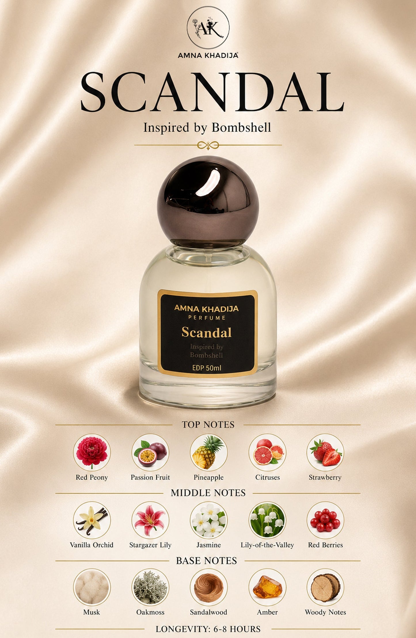 SCANDAL Inspired by Bombshell - AM26WPTR- Women Perfume