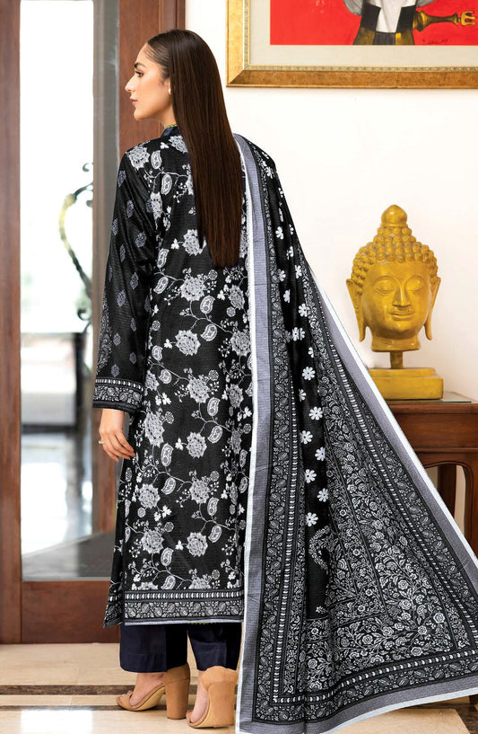 Bismil by Johra Printed Lawn Unstitched 3 Piece Suit - JH-1519 - JH25BSML - Black - Casual Collection