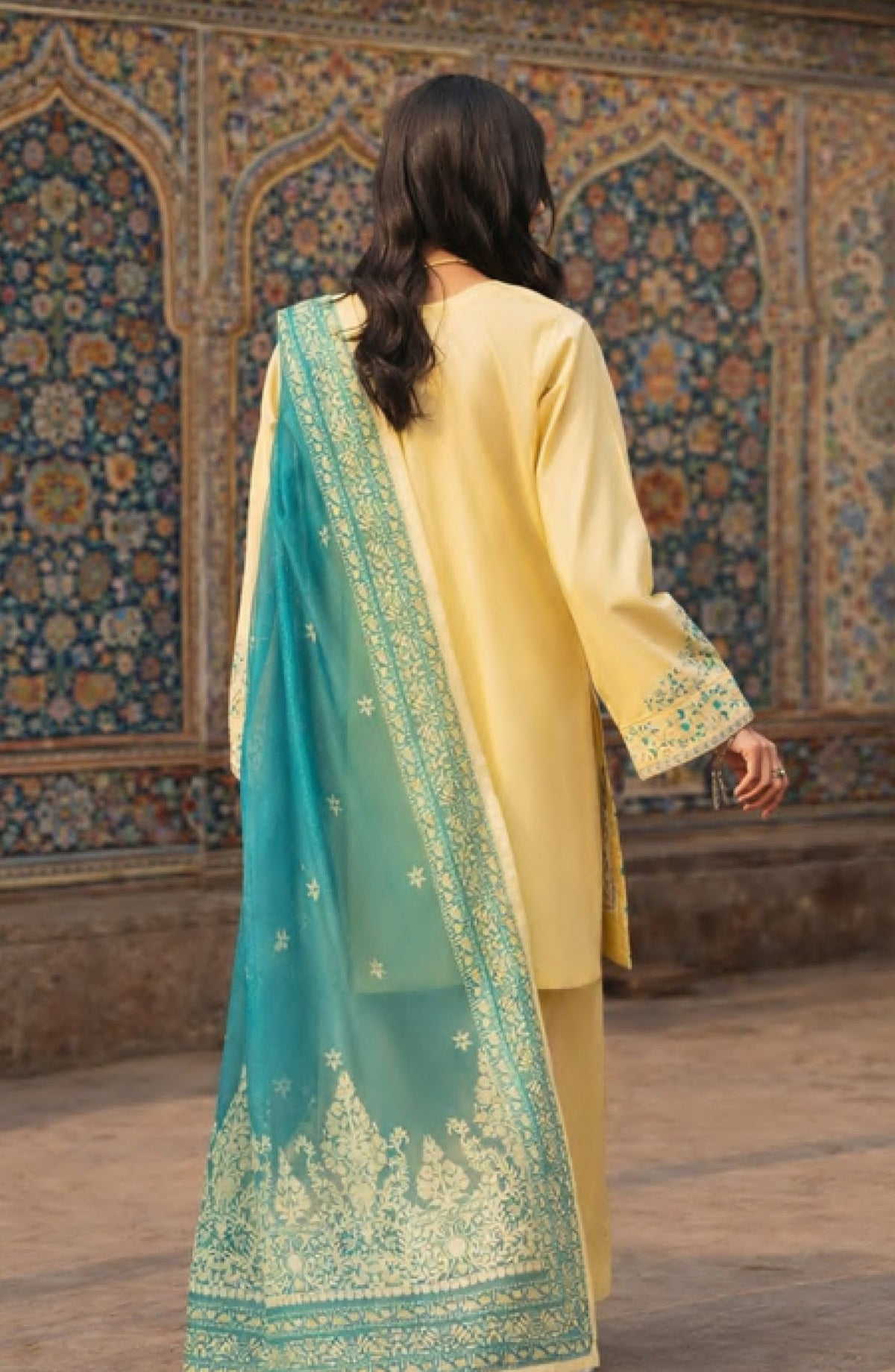 Casual Lite Bazaar Pret Hit Codes Embroidered Stitched 3 Piece Suit - D-05 - CL26HTC - Yellow - Festive Collection
