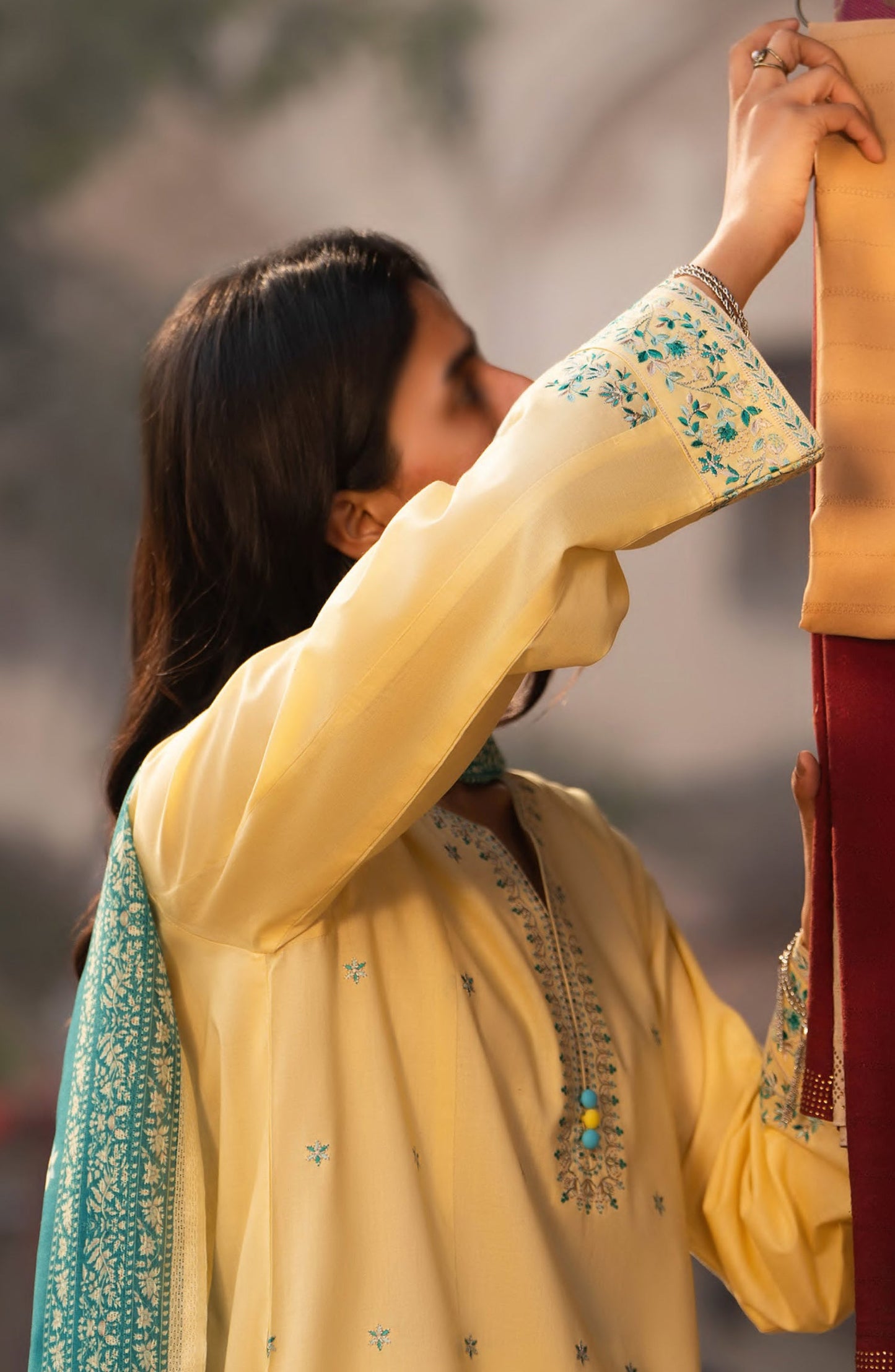 Casual Lite Bazaar Pret Hit Codes Embroidered Stitched 3 Piece Suit - D-05 - CL26HTC - Yellow - Festive Collection