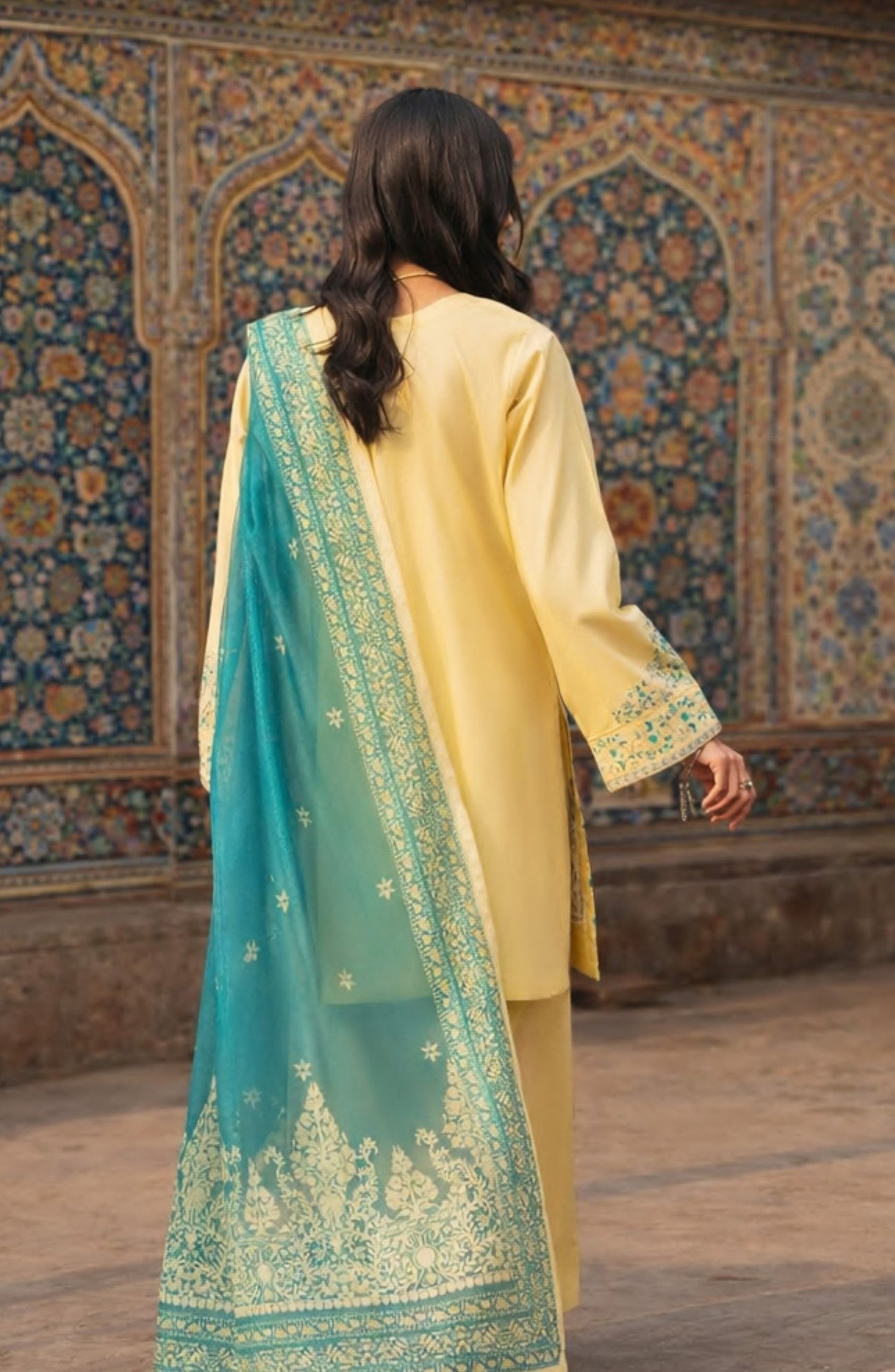 Casual Lite Bazaar Pret Hit Codes Embroidered Stitched 3 Piece Suit - D-05 - CL26HTC - Yellow - Festive Collection