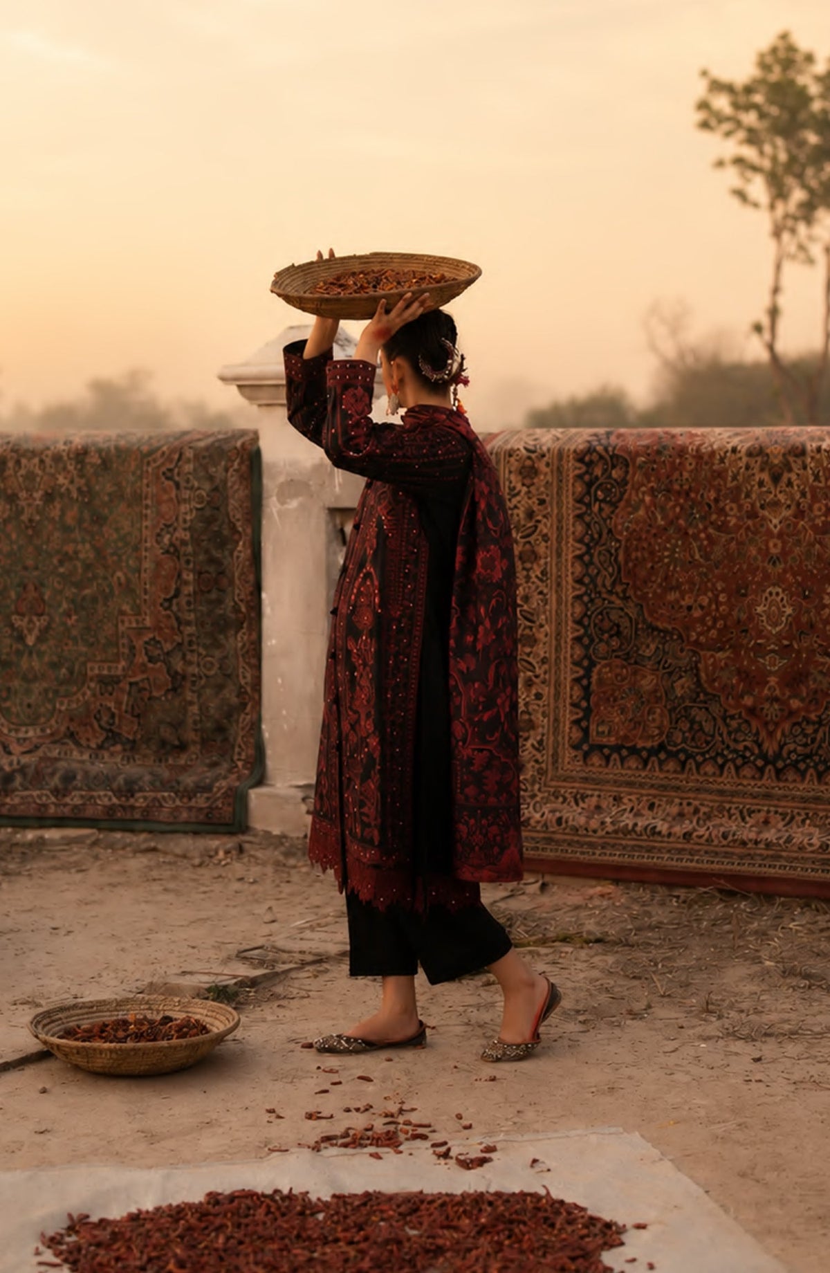 Casual Lite HER Summer Embroidered Cotton Lawn Stitched 3 Piece Suit - Aurevine - CL26HER - Black - Festive Collection