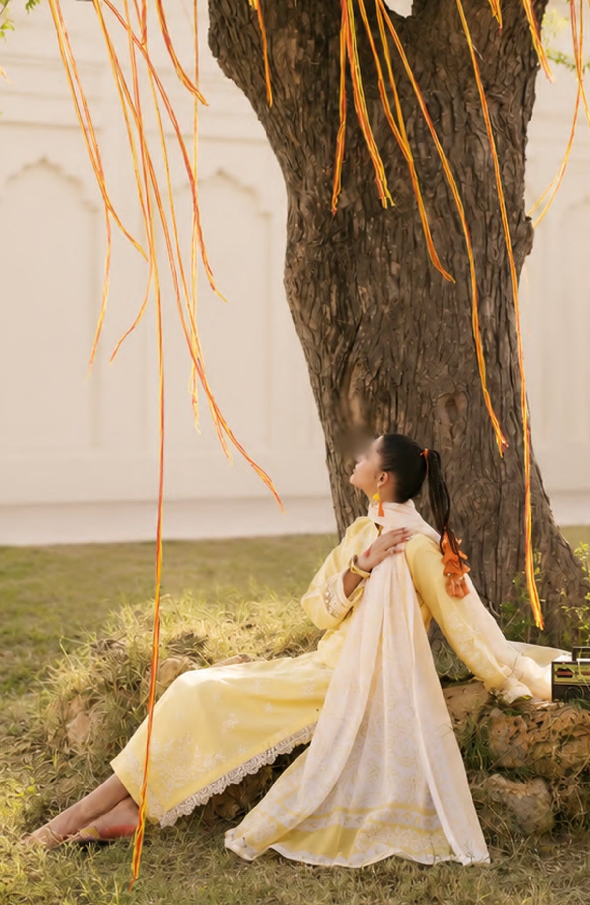 Casual Lite HER Summer Embroidered Cotton Lawn Stitched 3 Piece Suit - Soft Sol - CL26HER - Yellow - Festive Collection