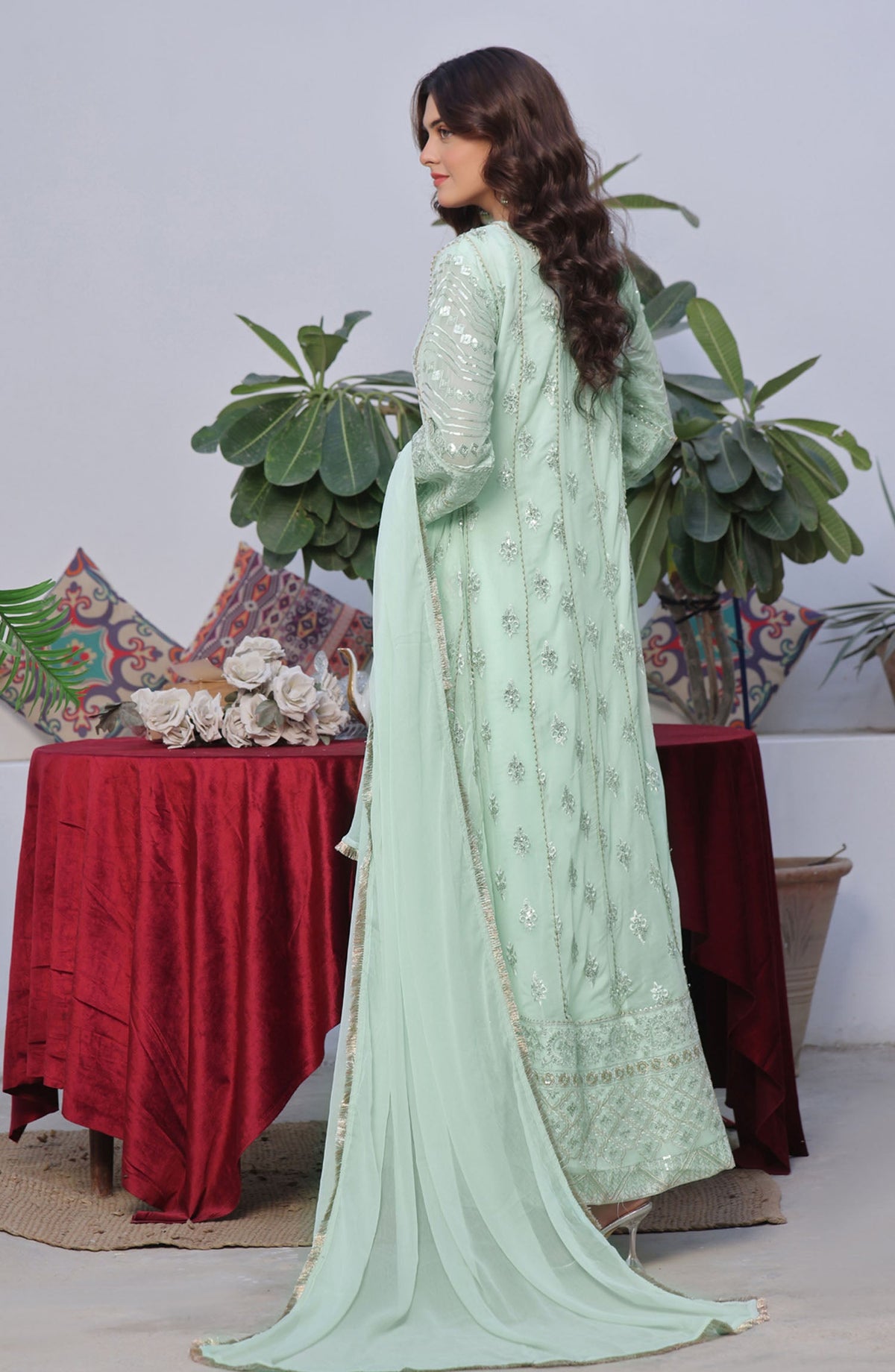 Rasm E Henna Pret Collection - Chandni Pistachio