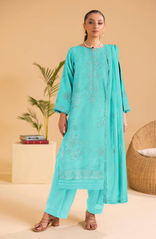 Chandni by Embroidered Lawn Unstitched 3 Piece Suit - D-02 - AK26CHN - Ferozi - Summer Collection