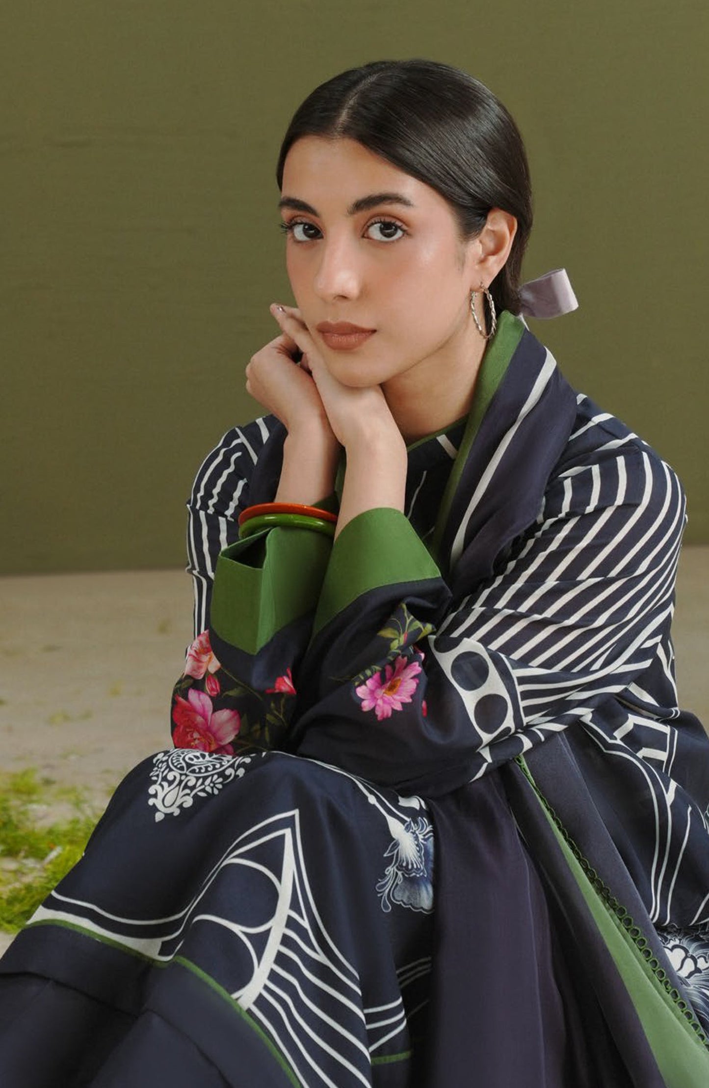 Coco by Zara Shahjahan Printed Lawn Unstitched 3 Piece Suit - D-10B - ZS26PR - Black - Summer Collection