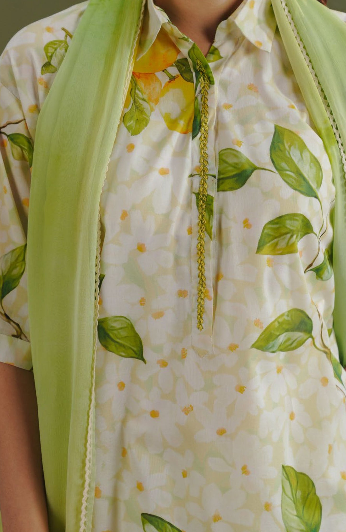 Coco by Zara Shahjahan Printed Lawn Unstitched 3 Piece Suit - D-7A - ZS26PR - Green - Summer Collection