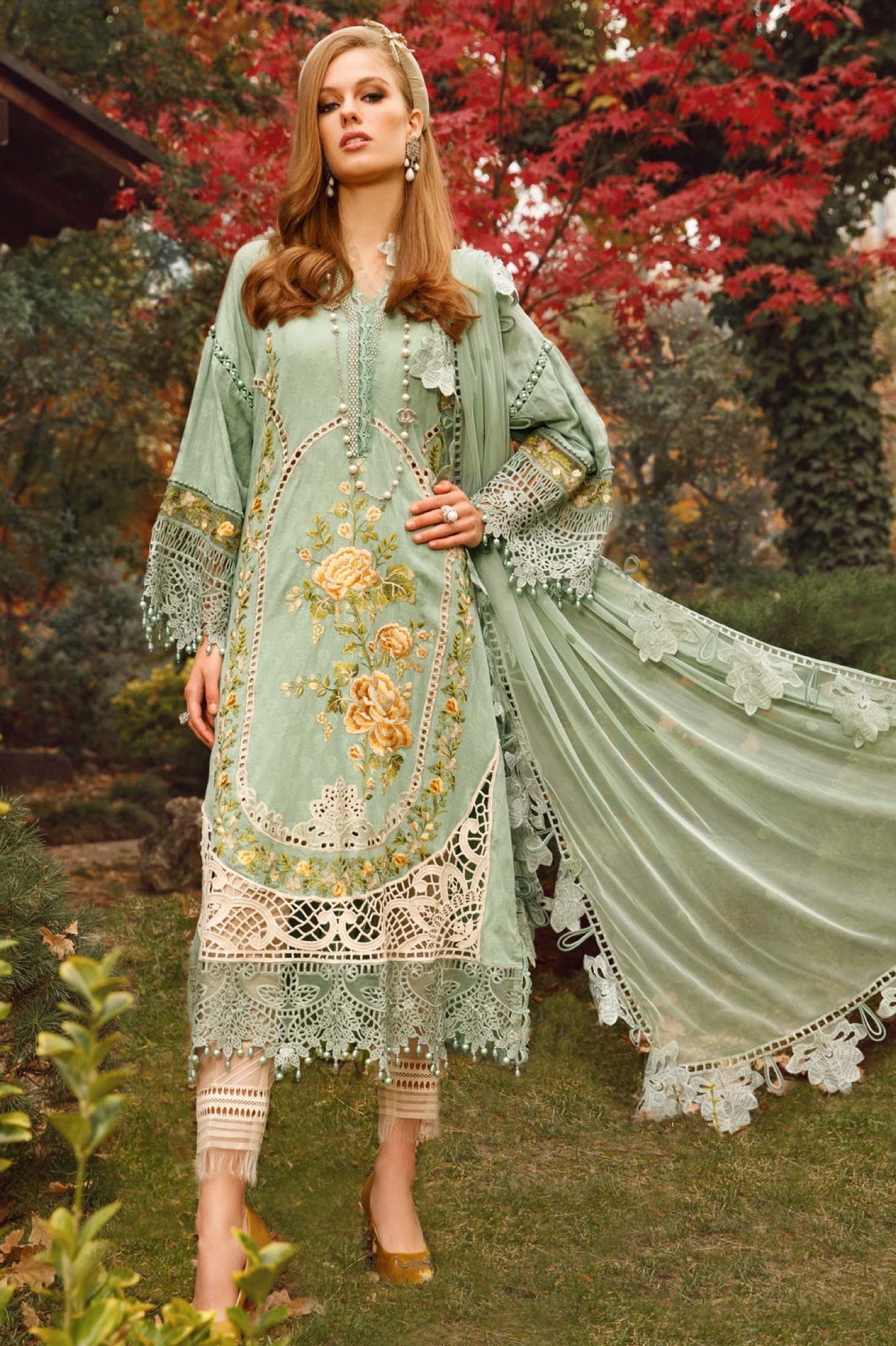 Maria.B Eid Collection Luxury Lawn SS'25 - 2B - TC-363