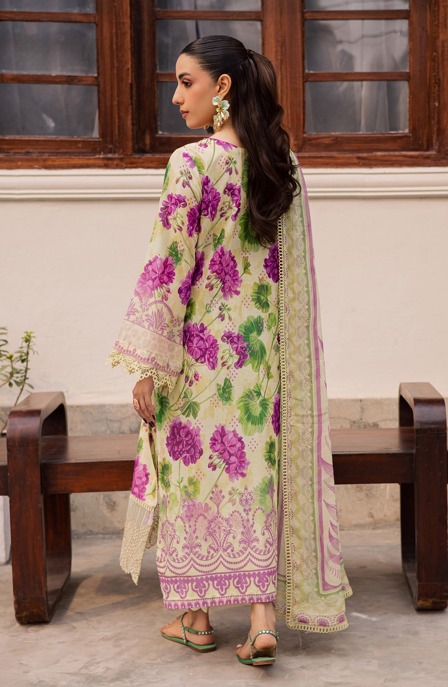 Daria Basics Embroidered Lawn Unstitched 3 Piece Suit - DA-21 - DR26BS - Fawn - Summer Collection