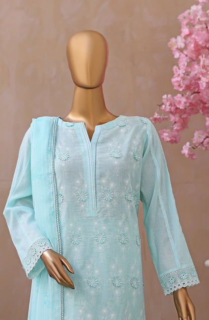 Dynasty by HZ Embroidered Lawn Unstitched 3 Piece Suit - D-08 - HZ26THR - Sky Blue - Summer Collection