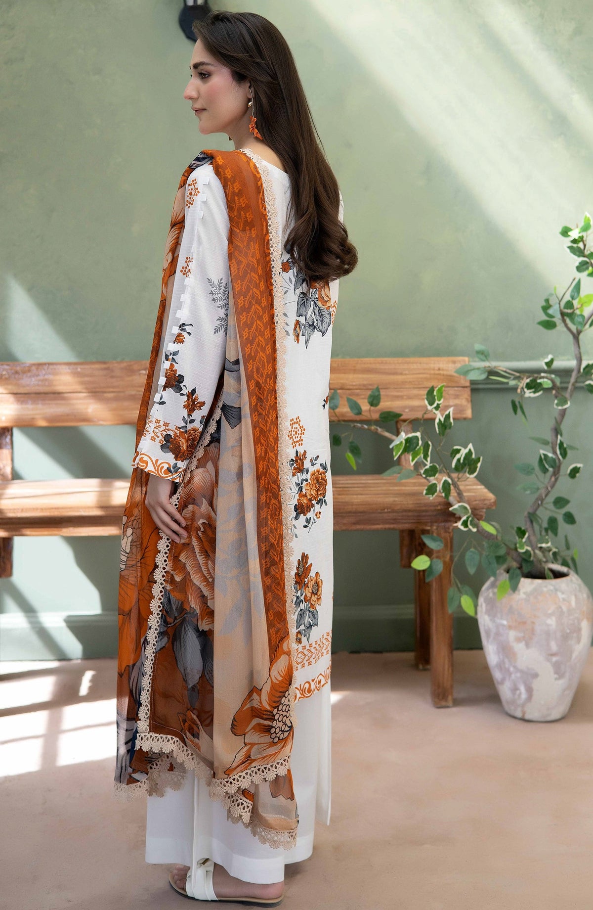 Elowen by Johra Embroidered Lawn Unstitched 3 Piece Suit - JS-638 - JH26ELW - White - Summer Collection