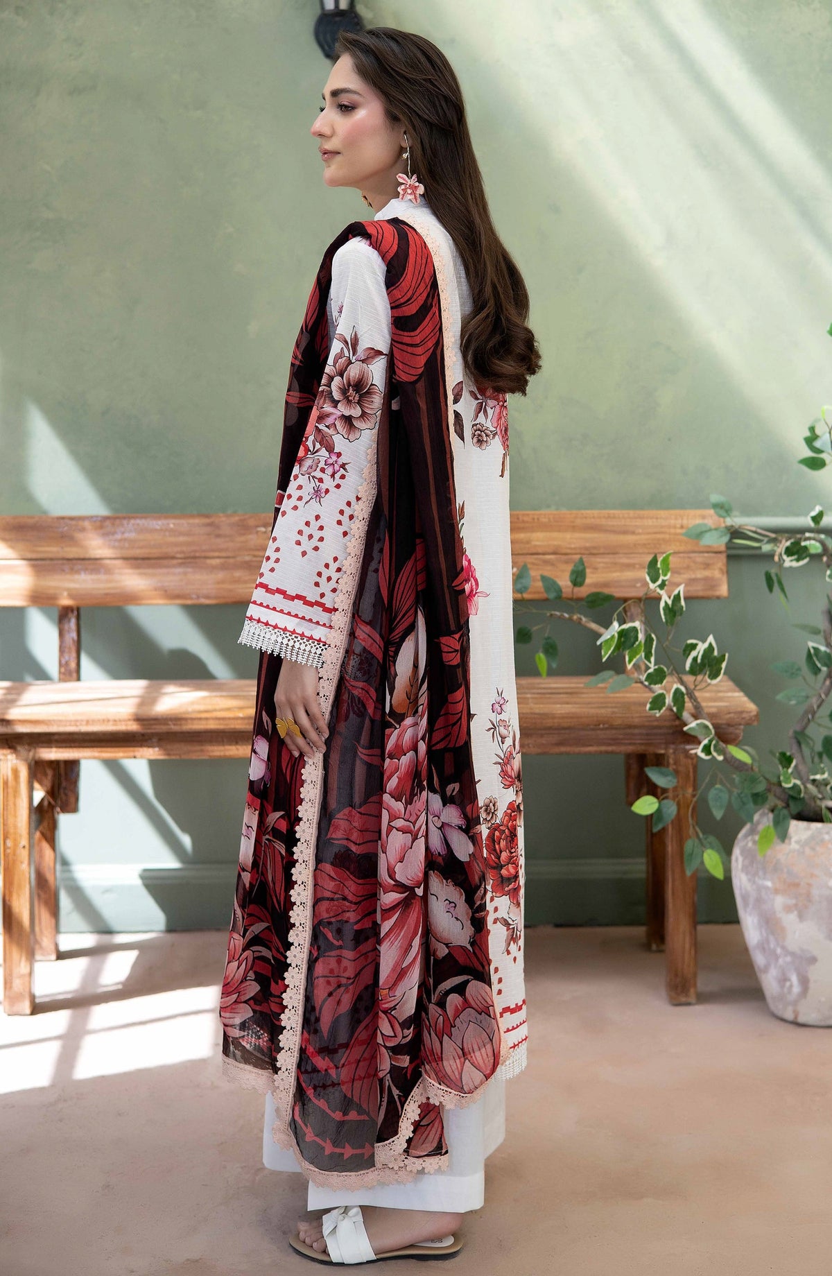 Elowen by Johra Embroidered Lawn Unstitched 3 Piece Suit - JS-636 - JH26ELW - White - Summer Collection