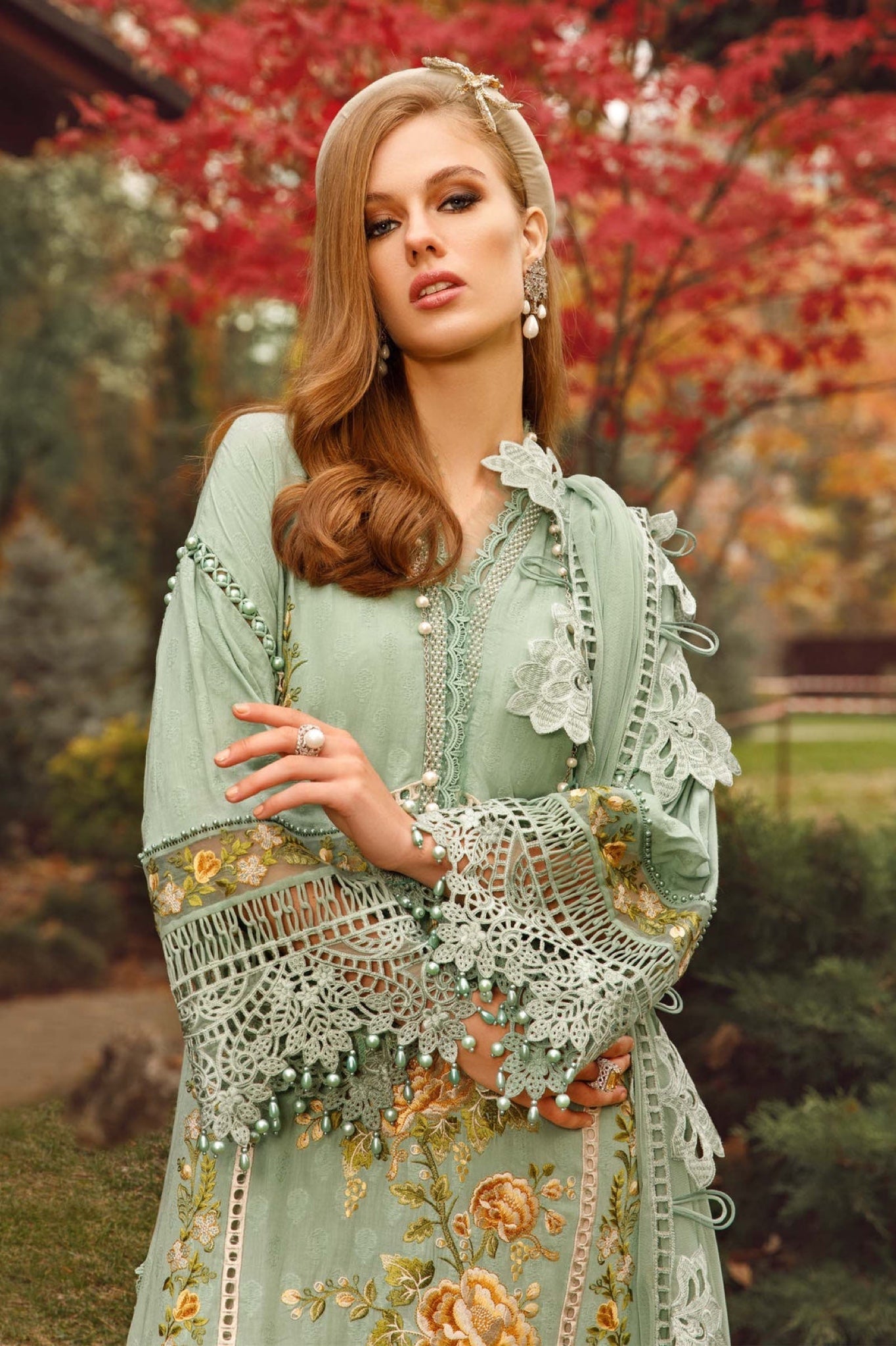 Maria.B Eid Collection Luxury Lawn SS'25 - 2B - TC-363