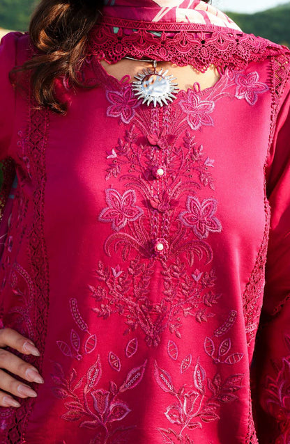 Florence by Rang Rasiya Embroidered Lawn Unstitched 3 Piece Suit - MIRAAL - RR26FL - Pink - Summer Collection
