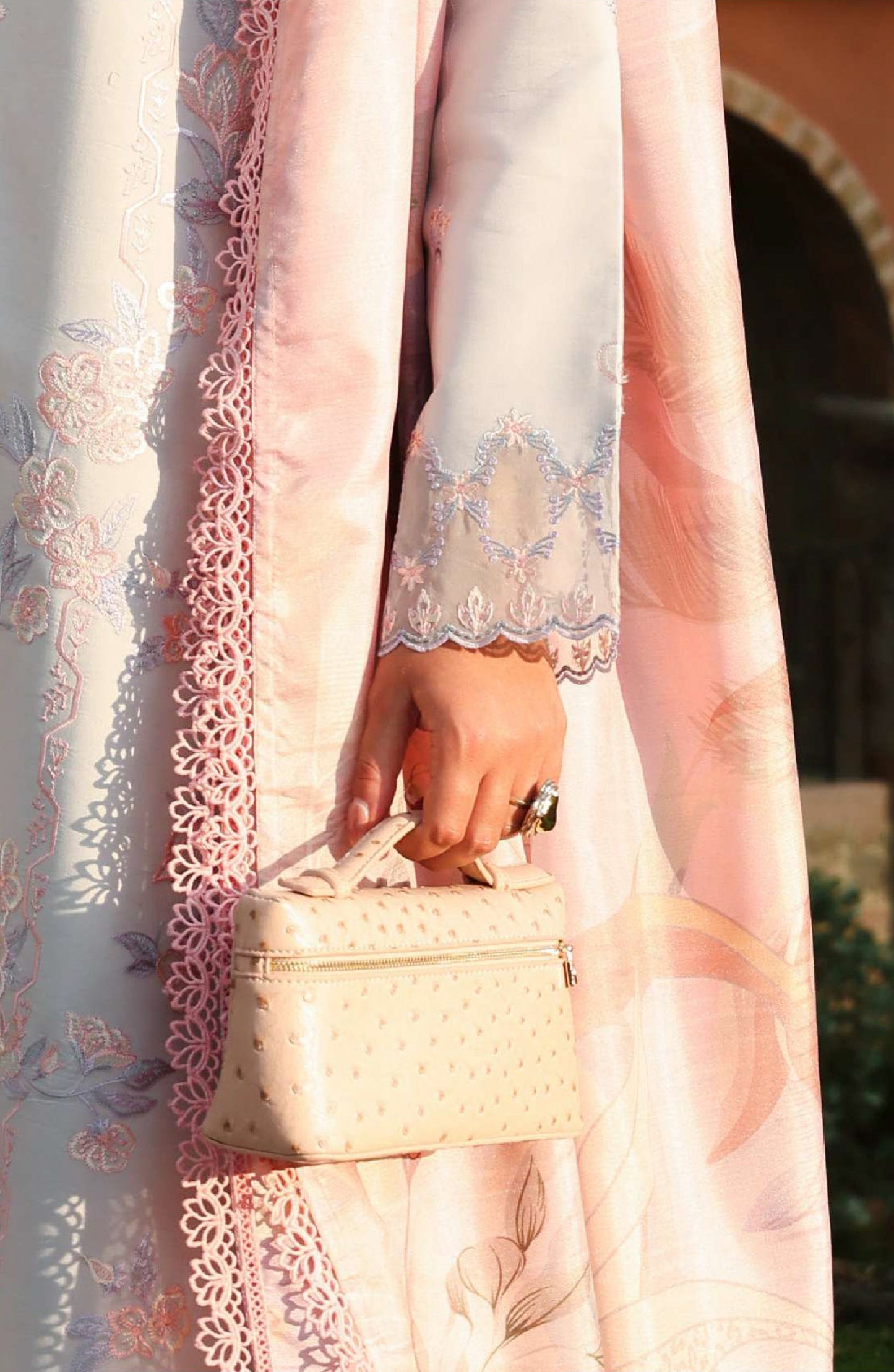 Florence by Rang Rasiya Embroidered Lawn Unstitched 3 Piece Suit - ALIZEH - RR26FL - Blue - Summer Collection
