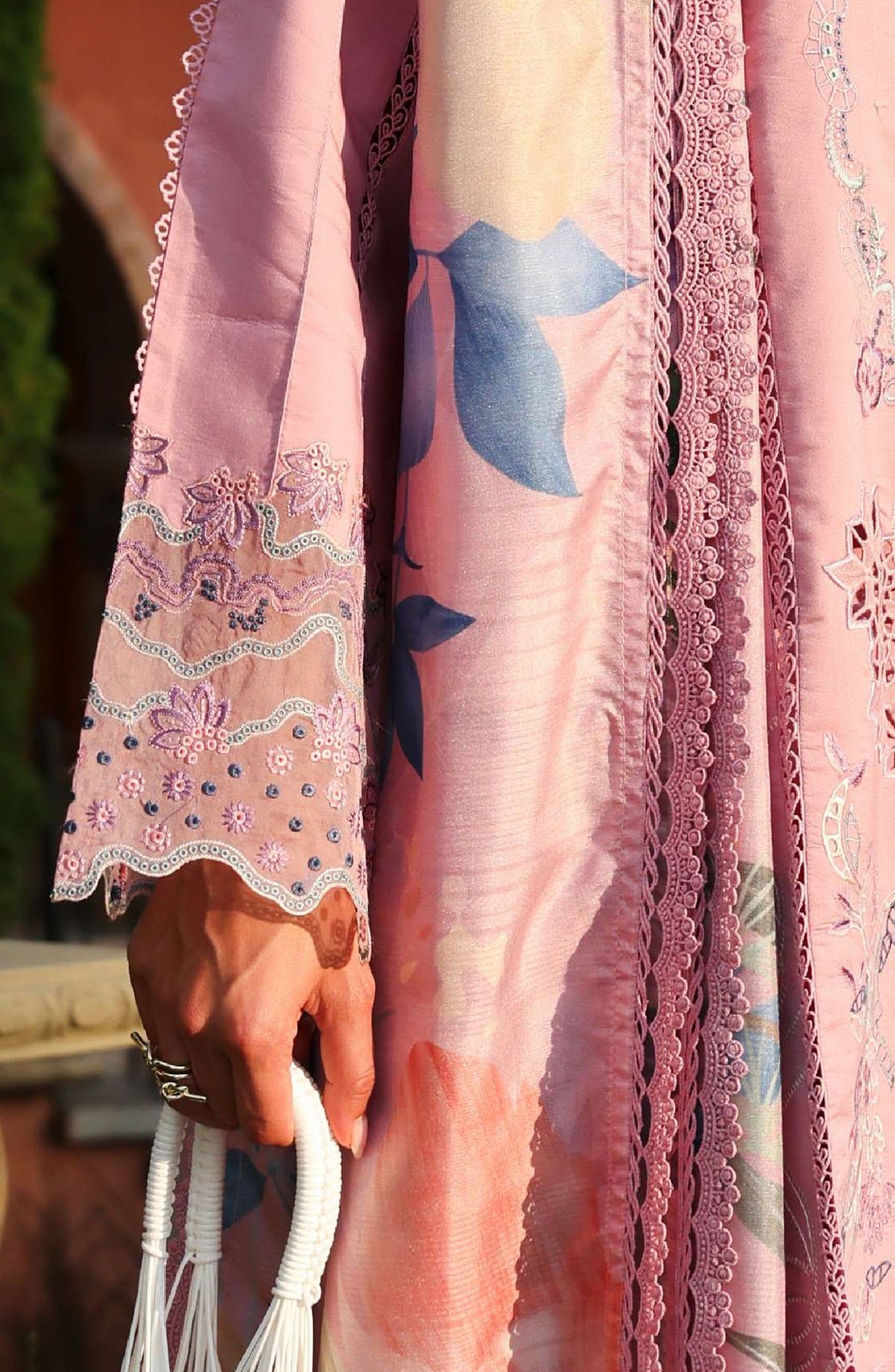 Florence by Rang Rasiya Embroidered Lawn Unstitched 3 Piece Suit - MANHA - RR26FL - Pink - Summer Collection