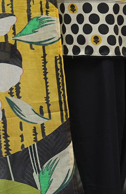 HZ Textile Magic Printed Lawn Unstitched 3 Piece Suit - MPC-581 - HZ25MGPV3 - Black - Summer Collection