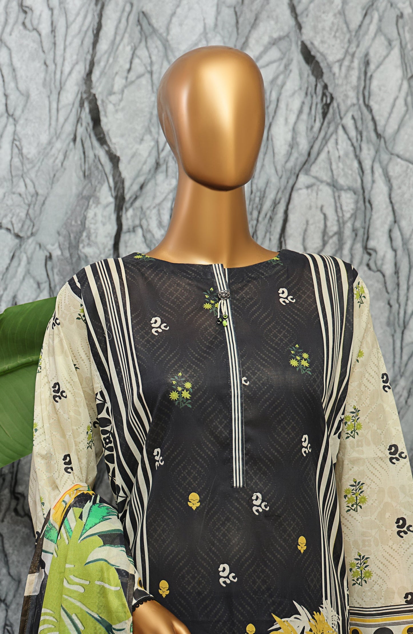 HZ Textile Magic Printed Lawn Unstitched 3 Piece Suit - MPC-581 - HZ25MGPV3 - Black - Summer Collection