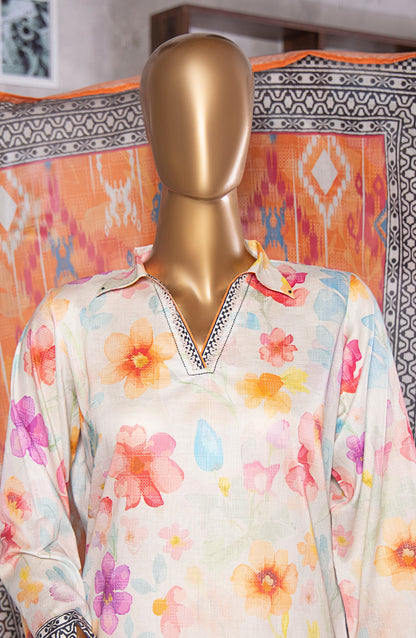 HZ Textile Platinum Digital Printed Lawn Unstitched 3 Piece Suit - PPC-407 - HZ25PLTDP - Multi - Summer Collection