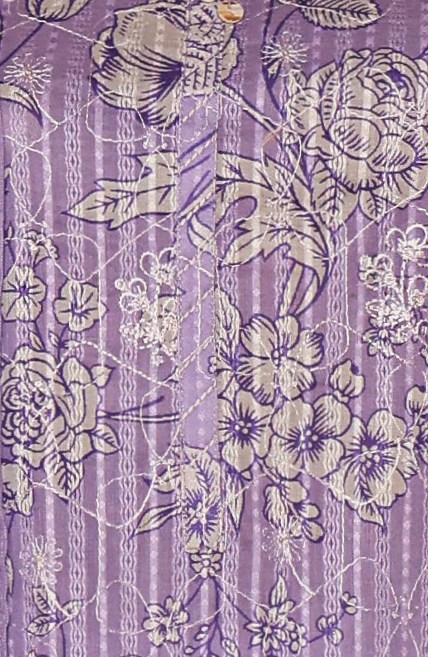 HZ Textiles Dhagakari Embroidered Lawn Unstitched 3 Piece Suit - DNE-105 - HZ26DHG - Purple - Summer Collection
